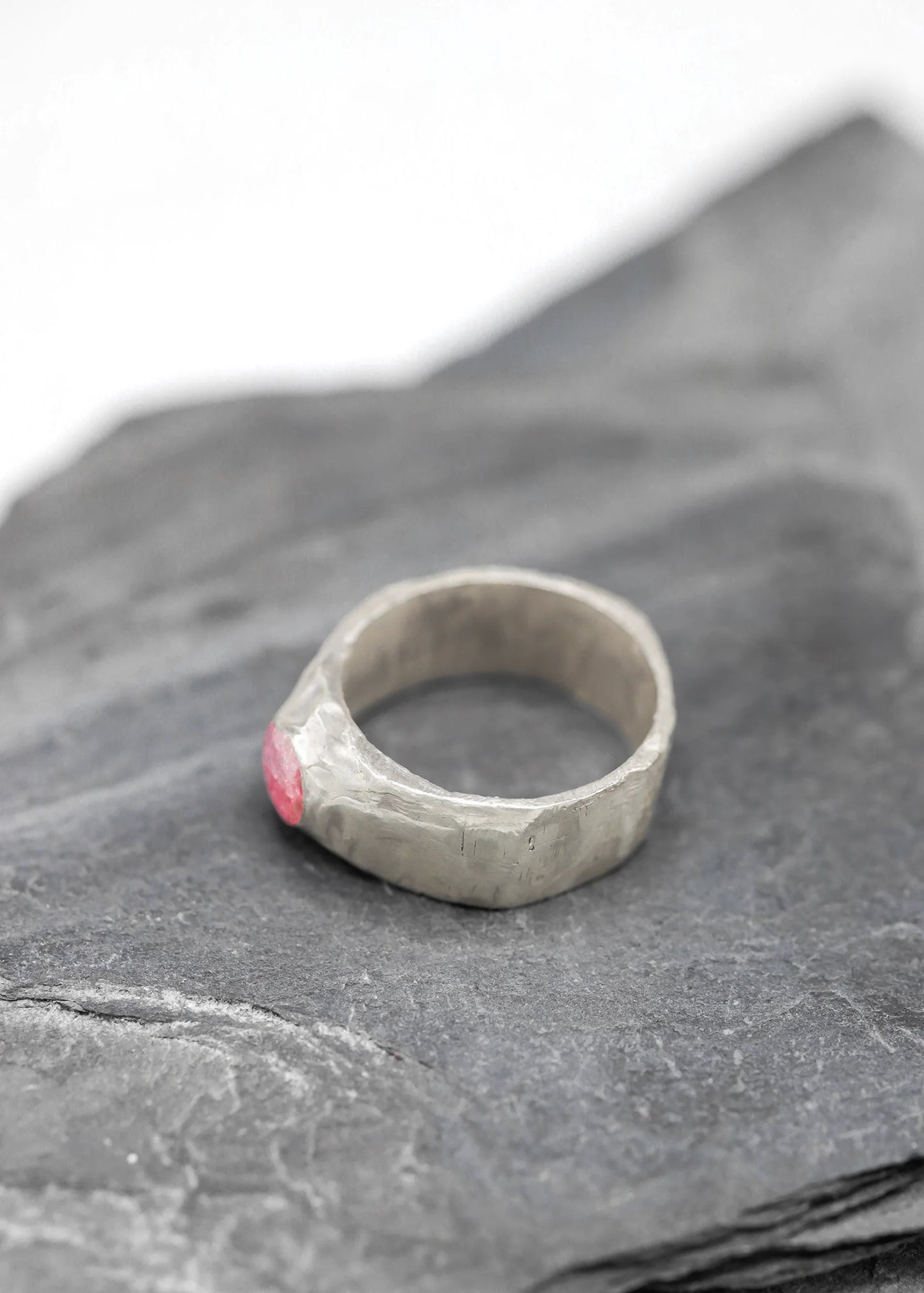Matisse Bella Jewellery Pink sapphire stacker ring- single stone