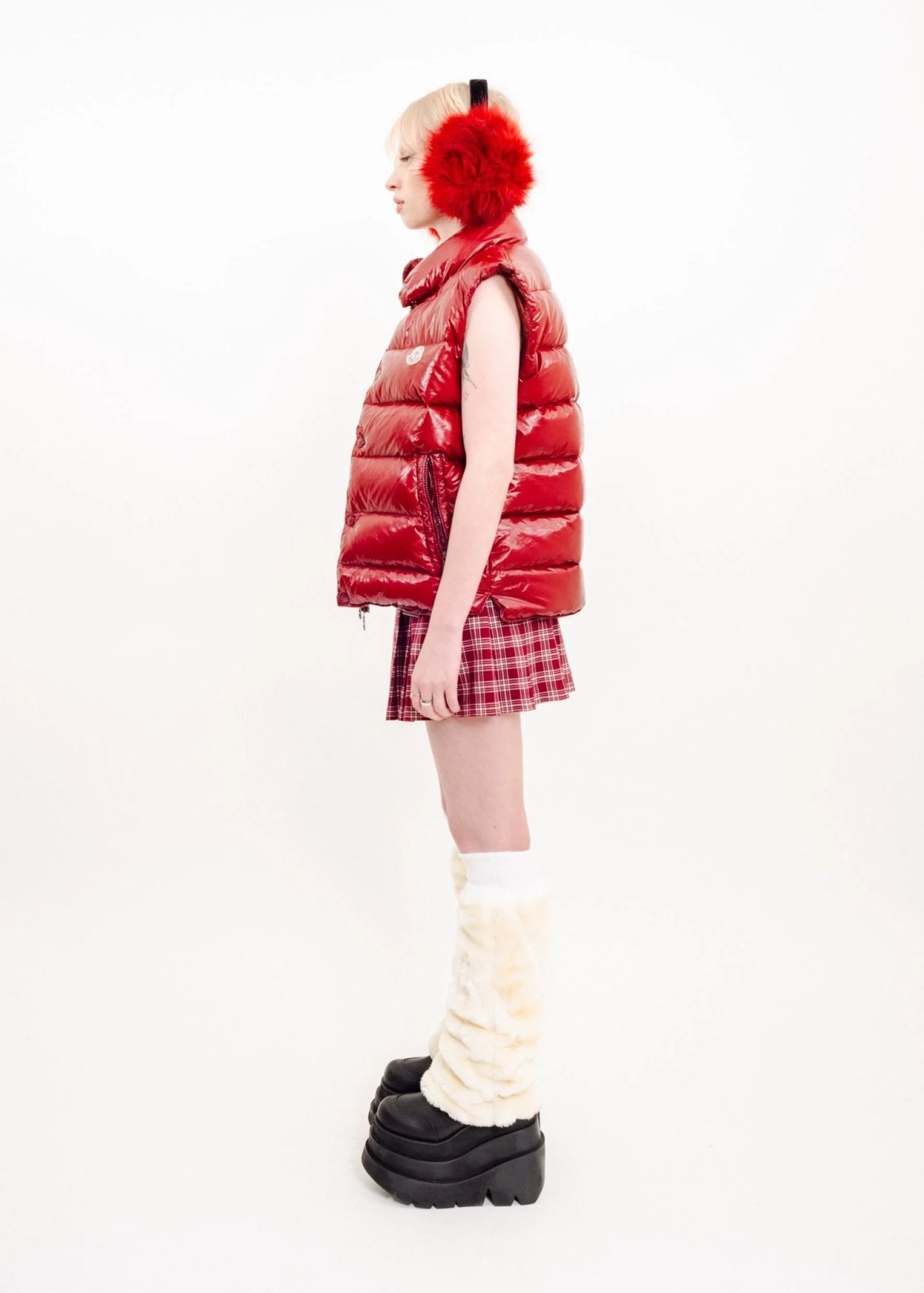 Bizarre Bazaar Plaid tennis skirt