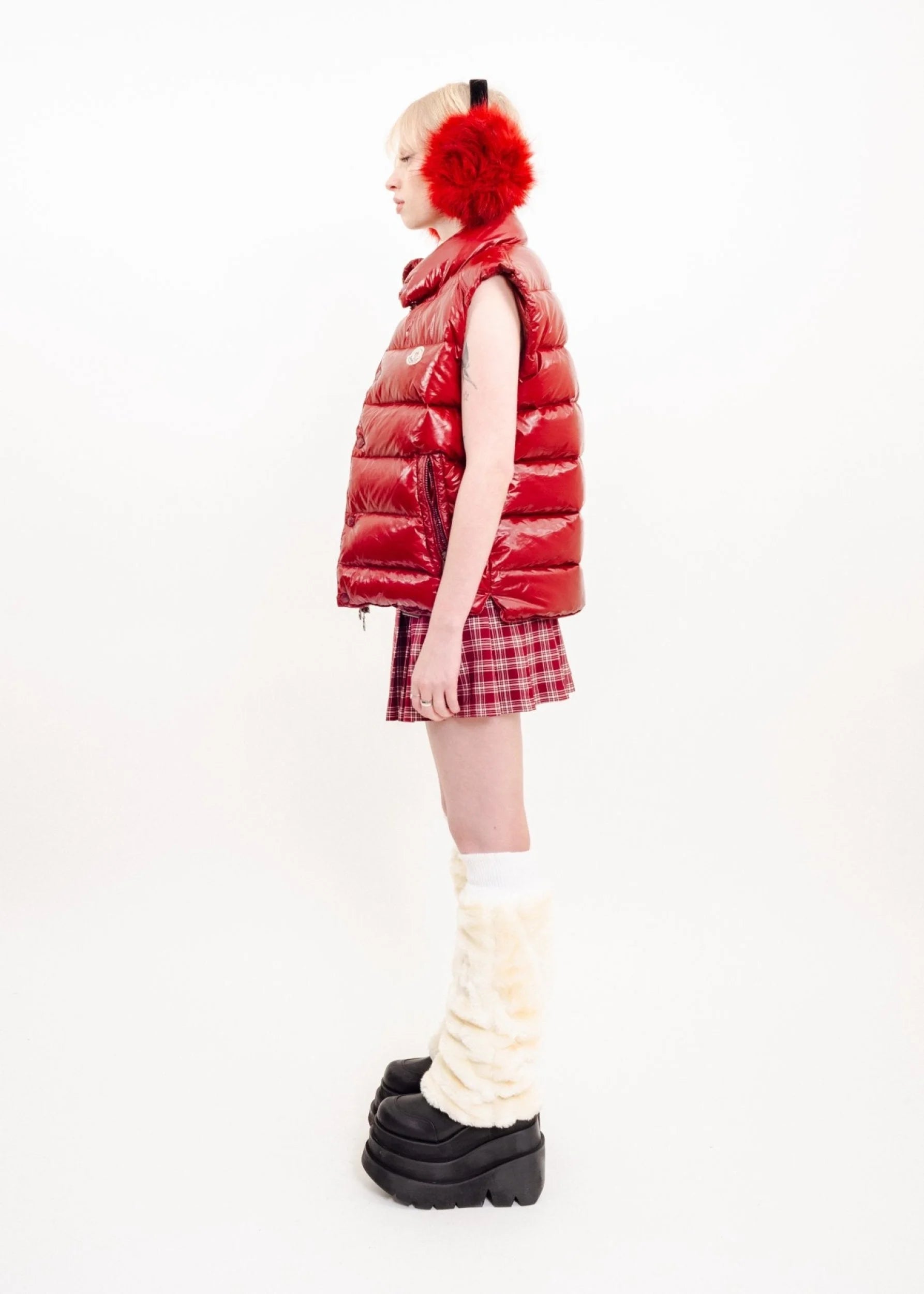 Bizarre Bazaar Plaid tennis skirt