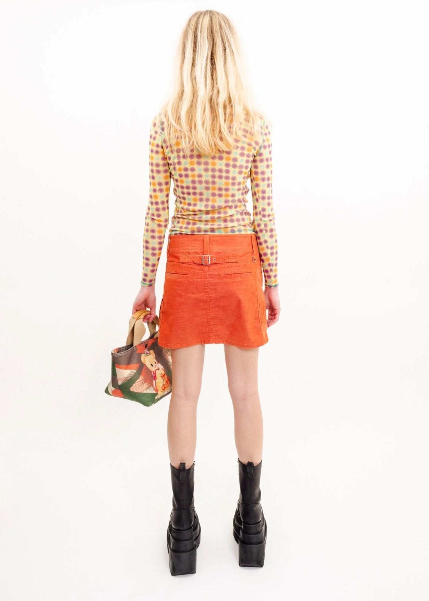 Bizarre Bazaar Print mesh top