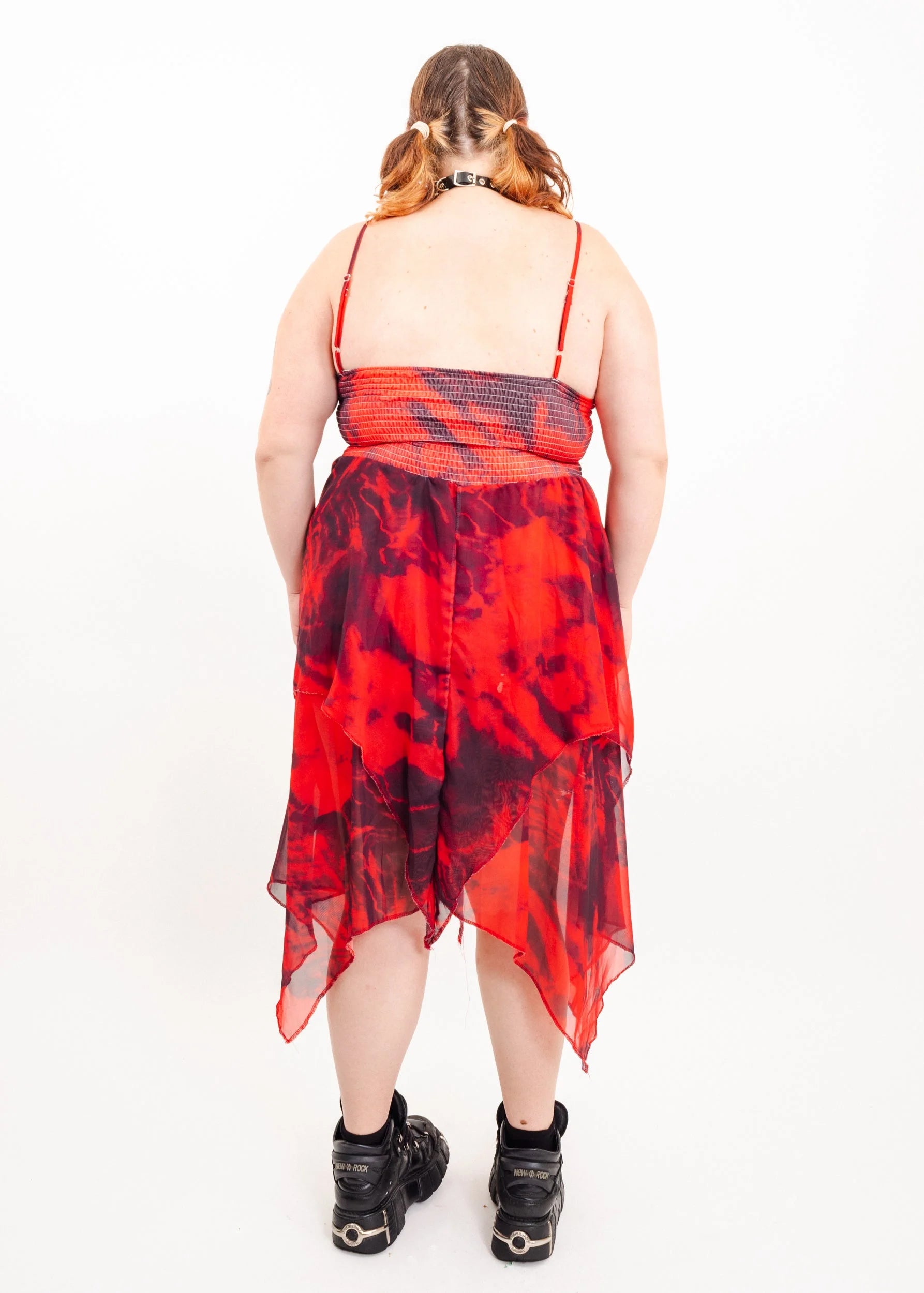 Bizarre Bazaar Punk faerie tie-dyed handkerchief hem dress