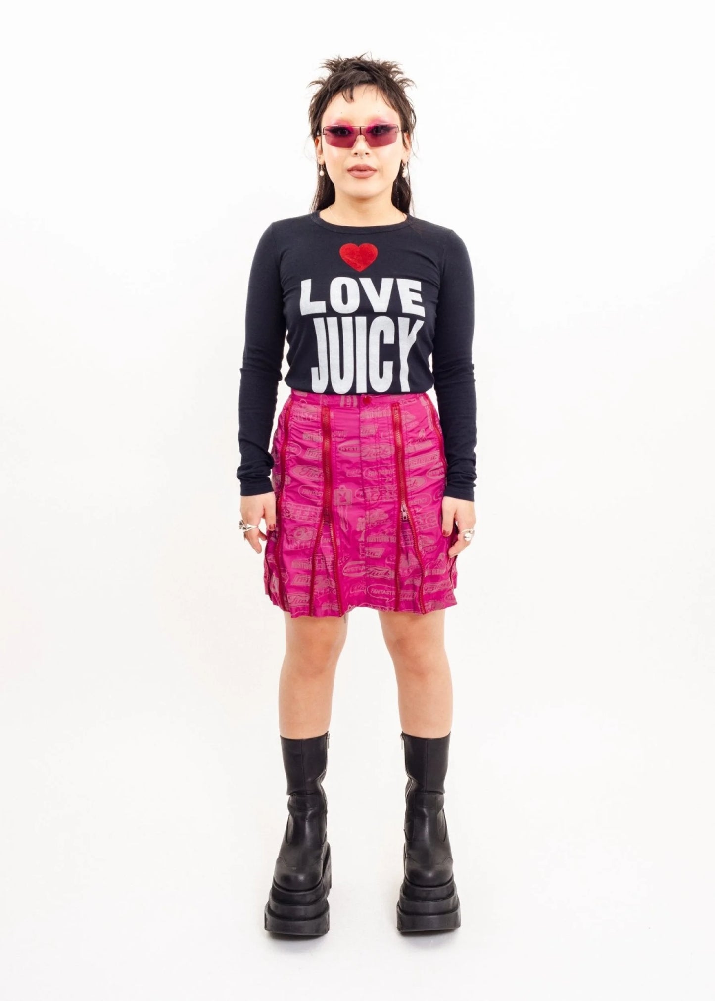 Hysterics Reflective rave skirt