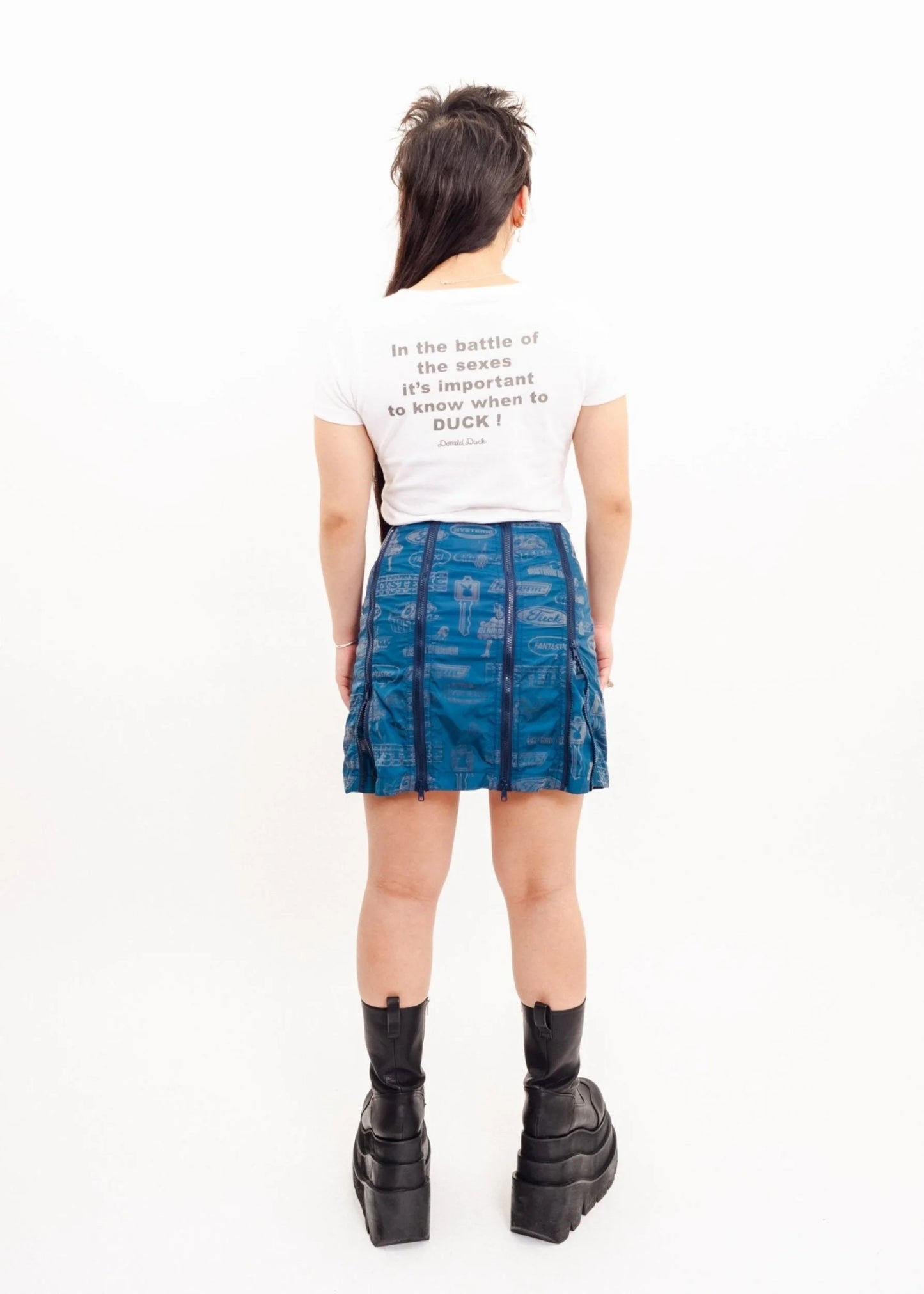 Hysterics Reflective rave skirt