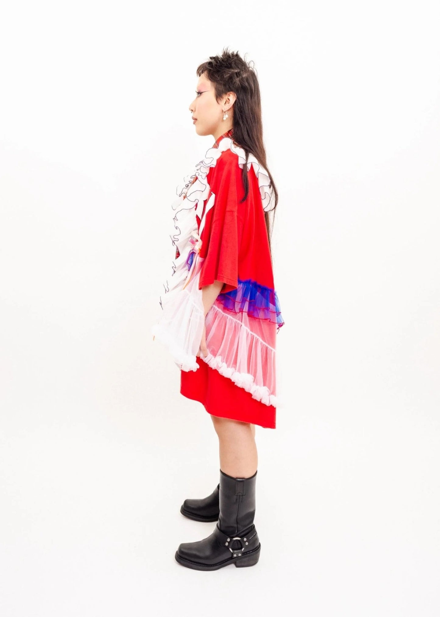 Banana Jammania Remake ruffled clown shirt