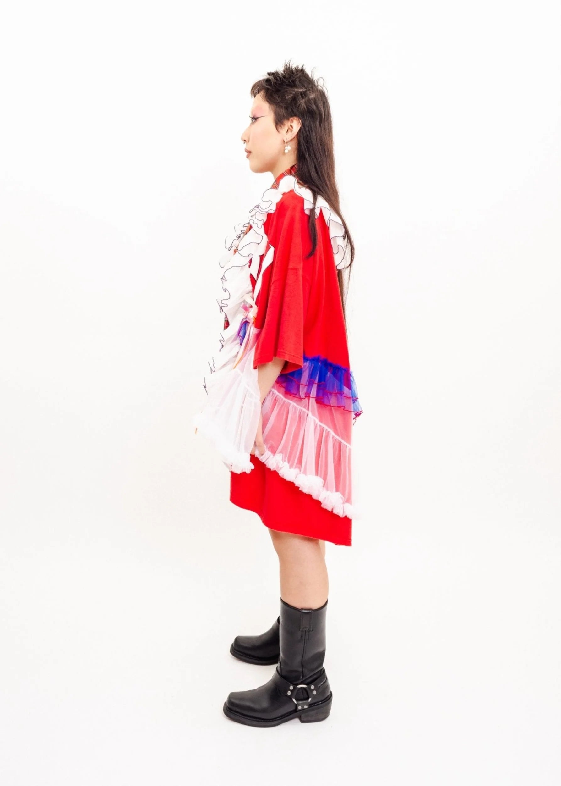 Banana Jammania Remake ruffled clown shirt