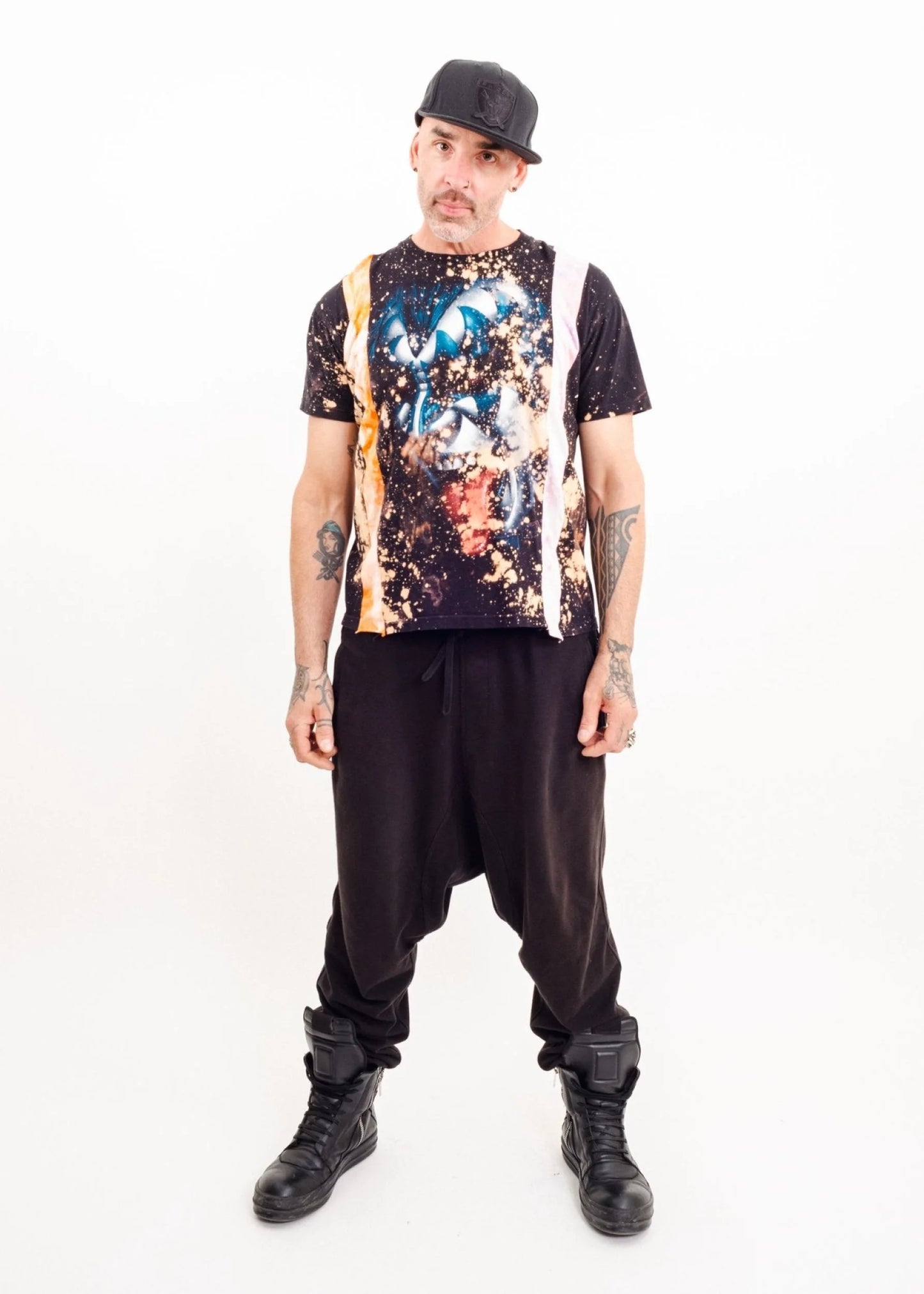 Côte Mer Remake patchwork Kiss t-shirt