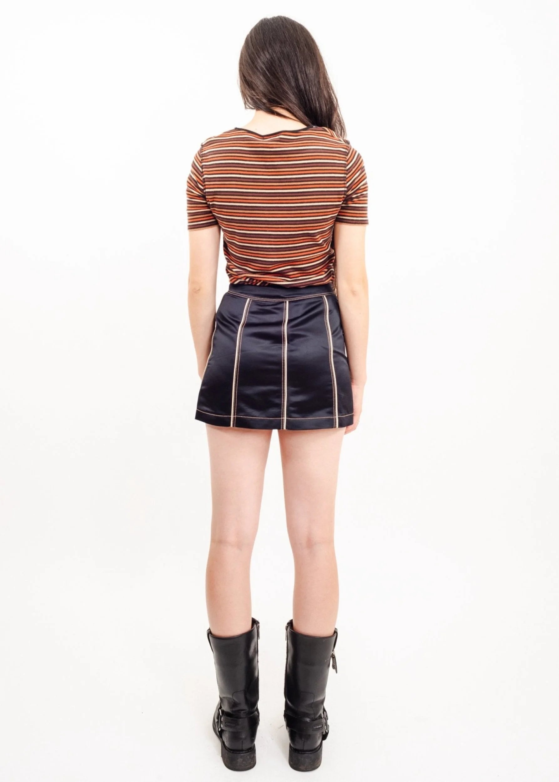 Sonia Sonia Rykiel Rhinestone logo striped tee
