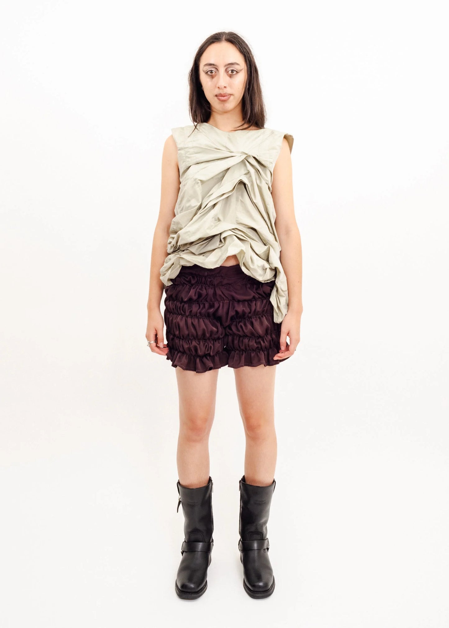 Glo Caii Ruched asymmetric top