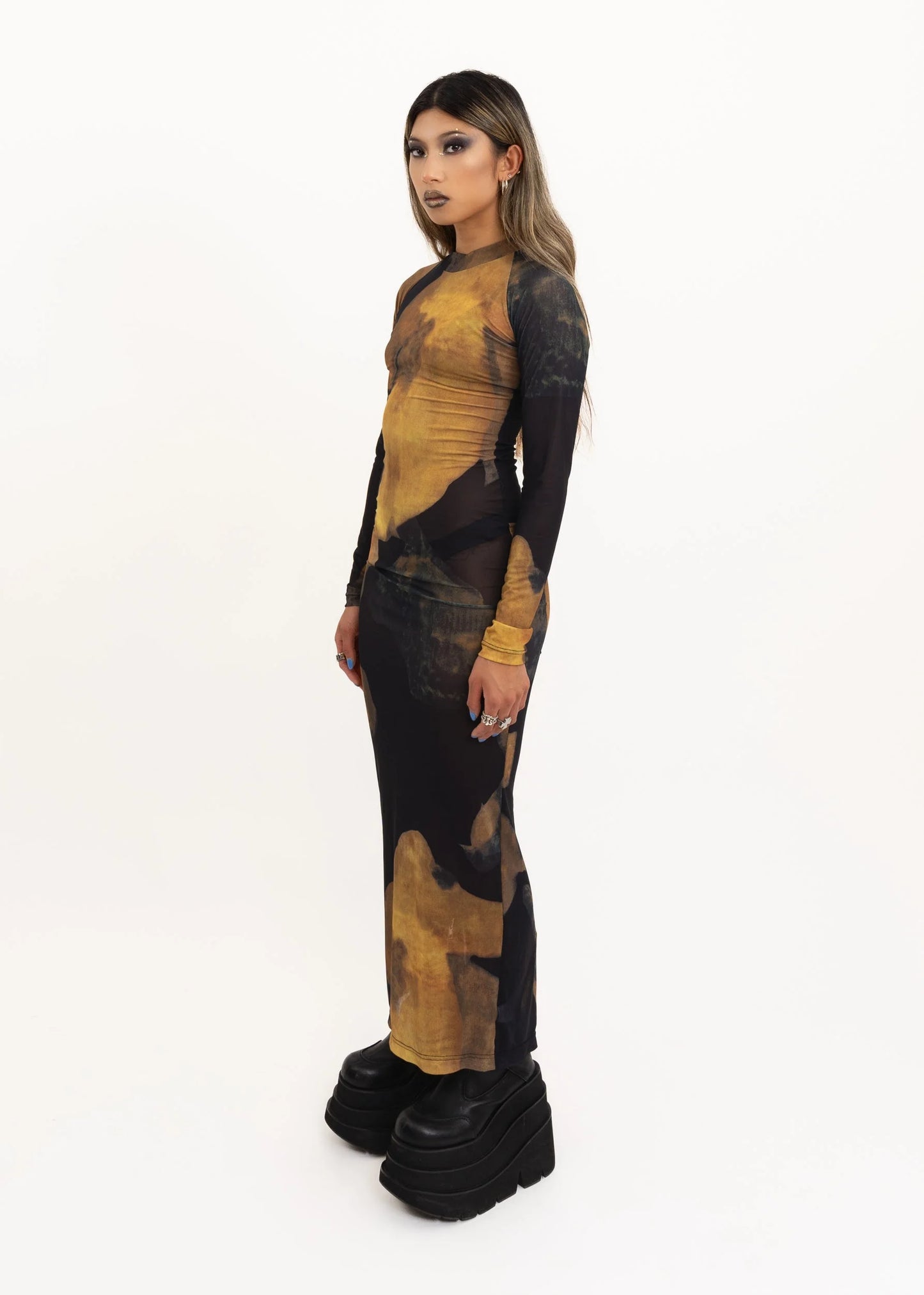 Starving Artists Fund Run Baby Run! Dress- Black patterned