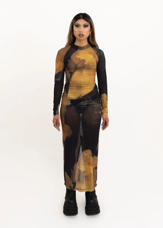 Starving Artists Fund Run Baby Run! Dress- Black patterned