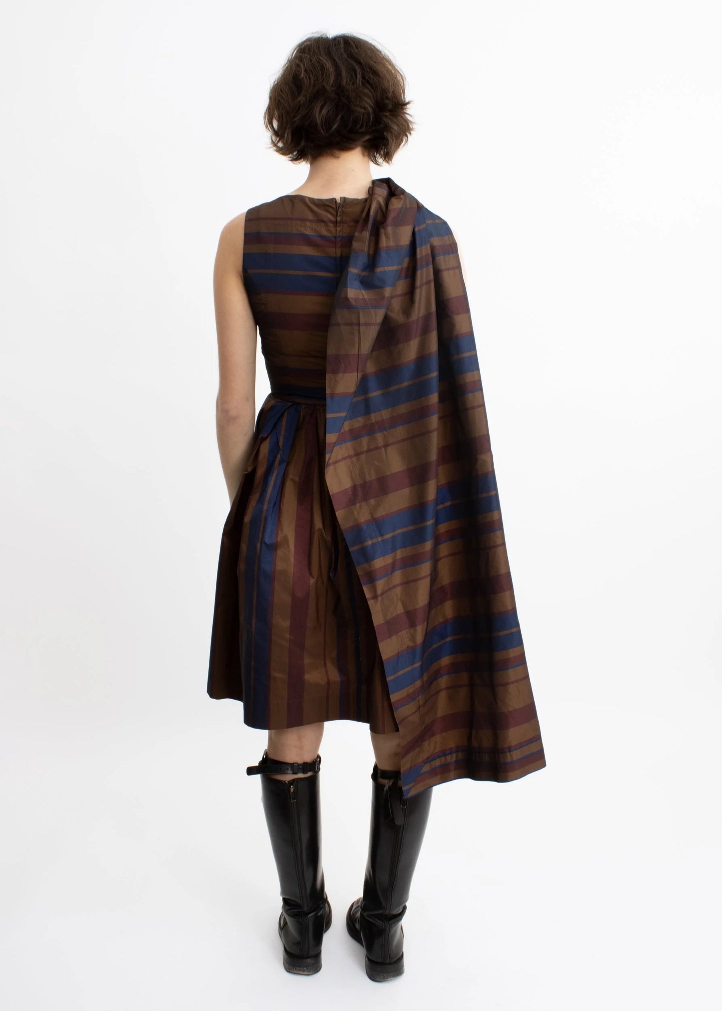 Vivienne Westwood Red Label Taffeta dress with sash/ scarf detail