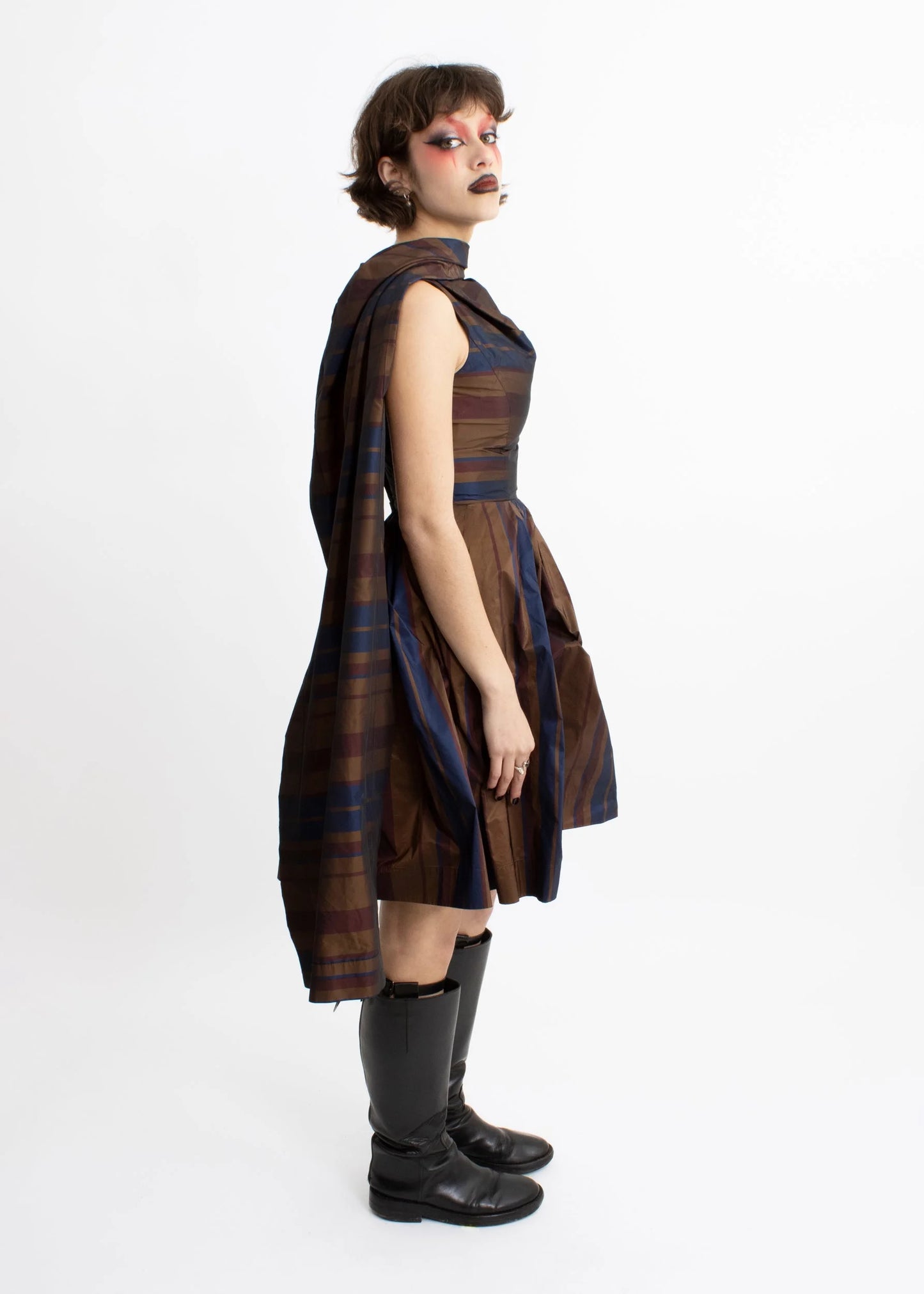 Vivienne Westwood Red Label Taffeta dress with sash/ scarf detail