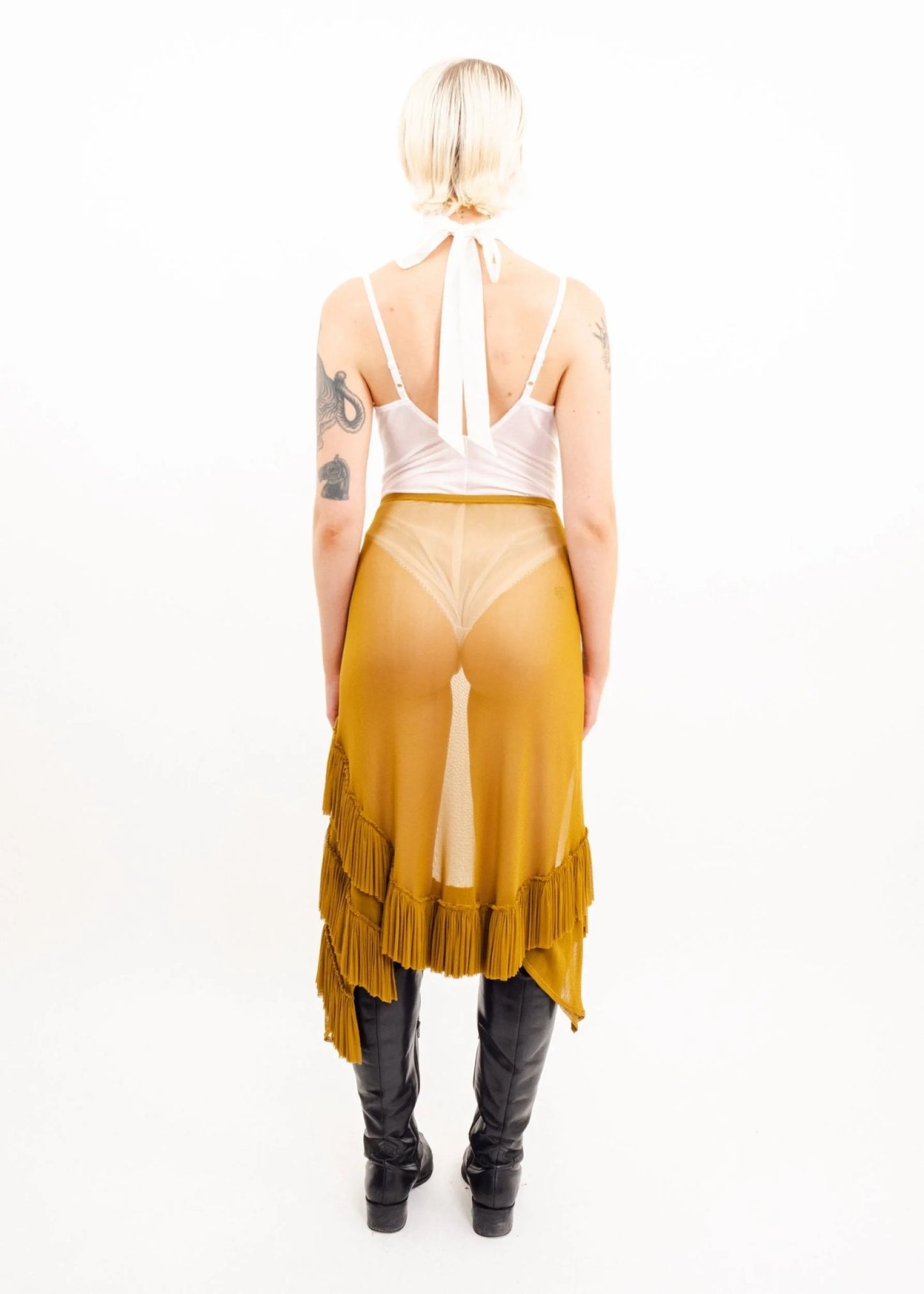 Depth of Scye Sheer Ruffle Skirt