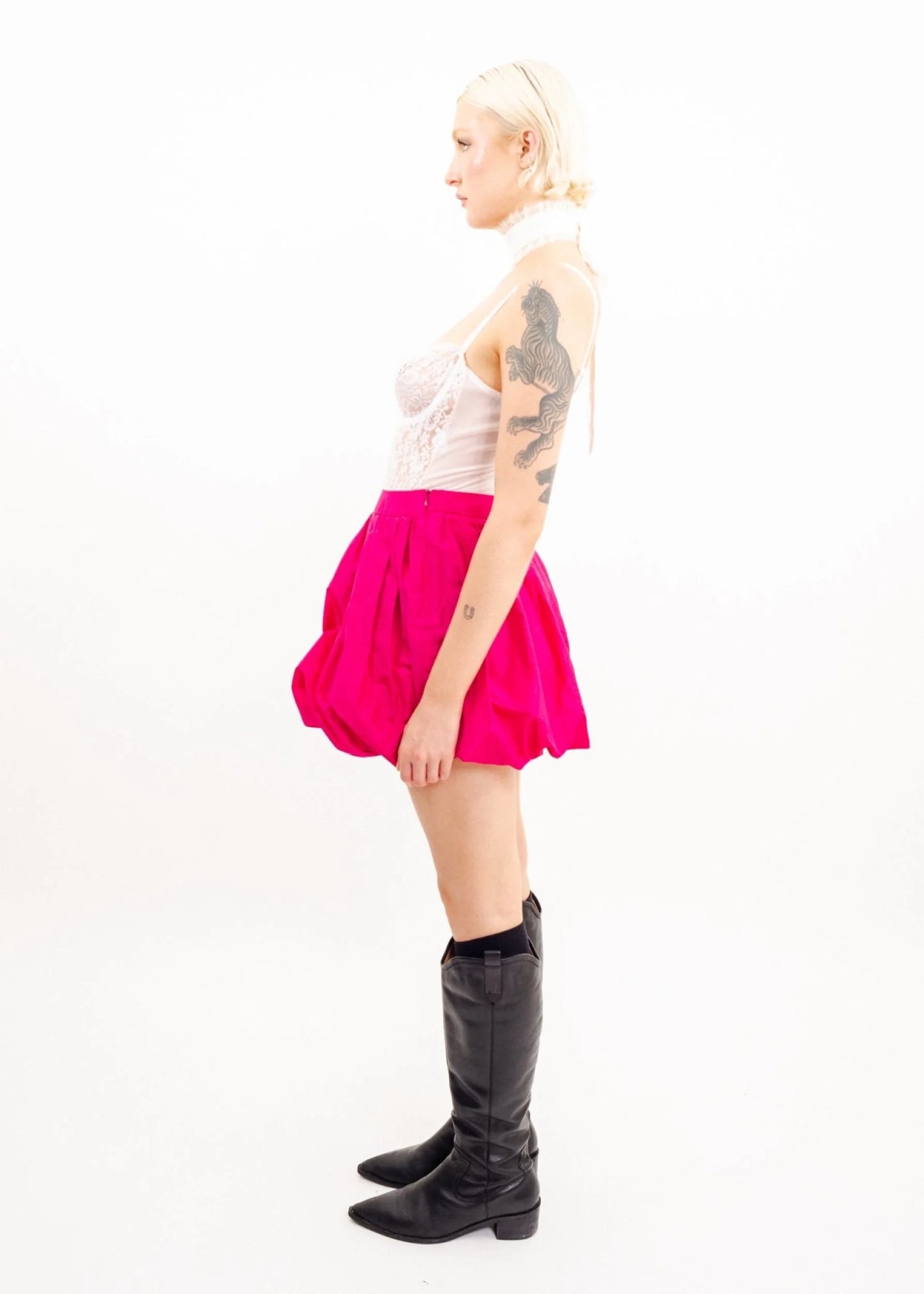 Miu Miu Silk bubble skirt