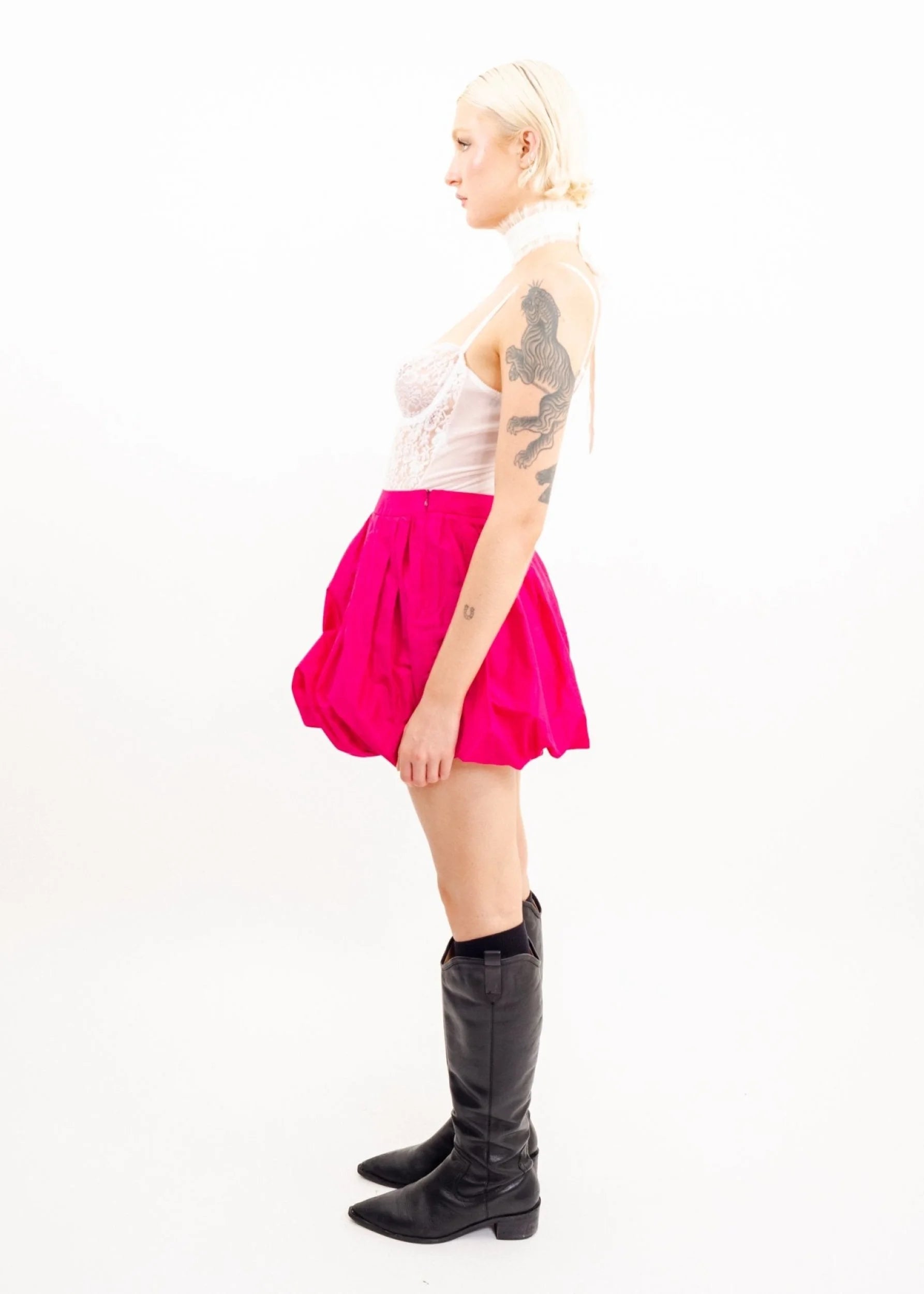 Miu Miu Silk bubble skirt