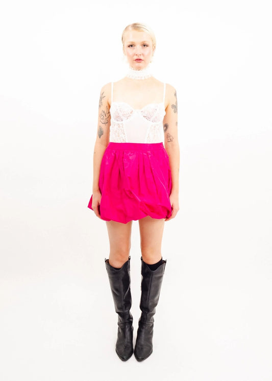 Miu Miu Silk bubble skirt