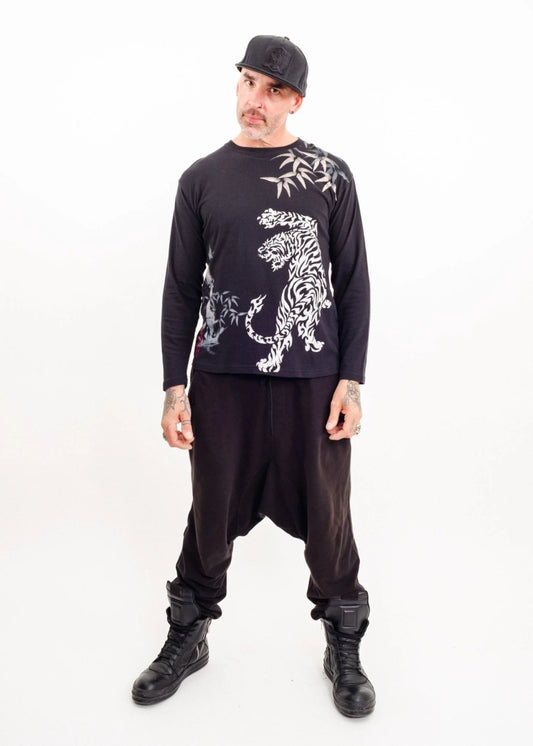 Bullet Noise Japanese vintage glitter graphic tiger t-shirt