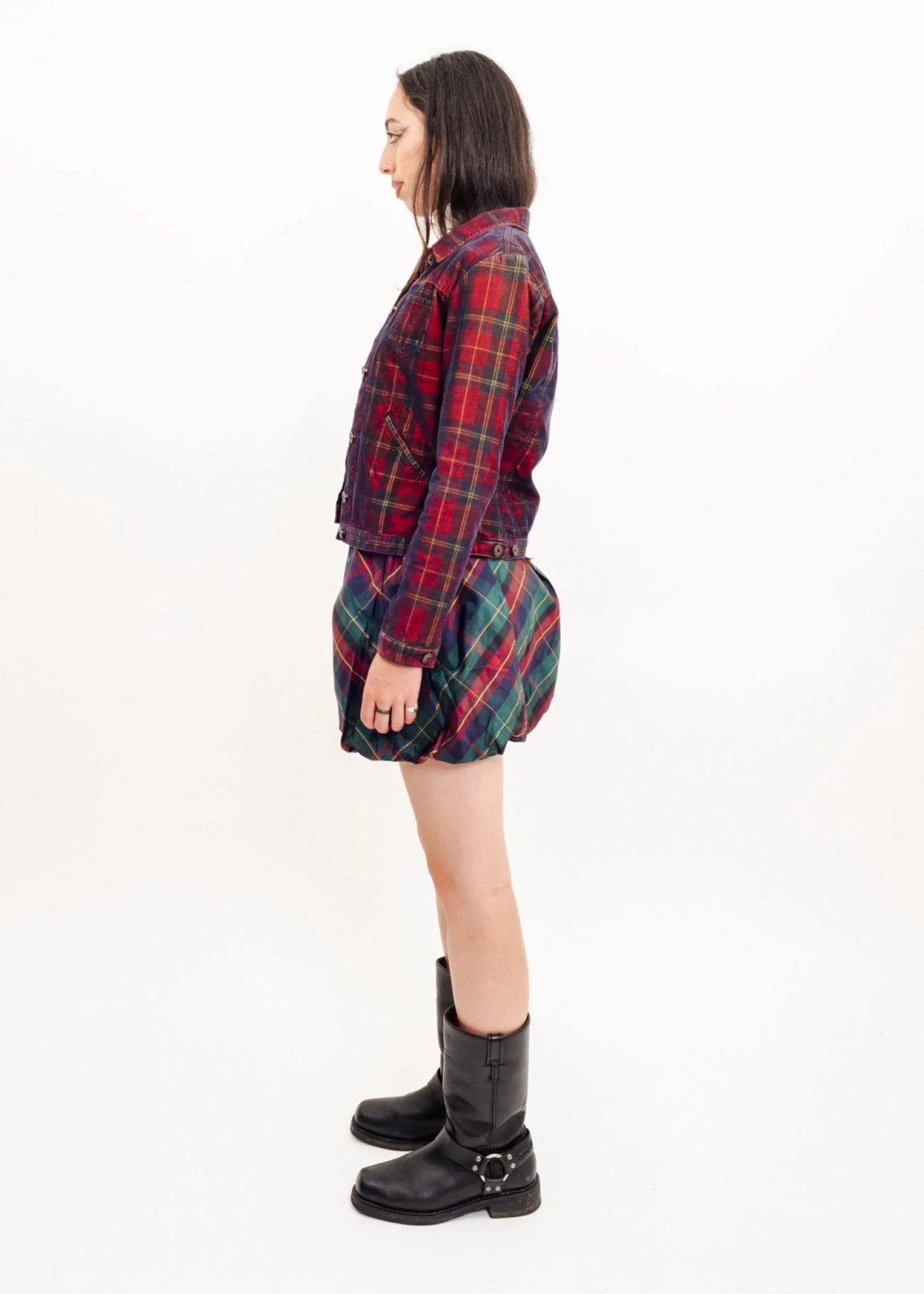 Marithe + François Girbaud Tartan cord jacket