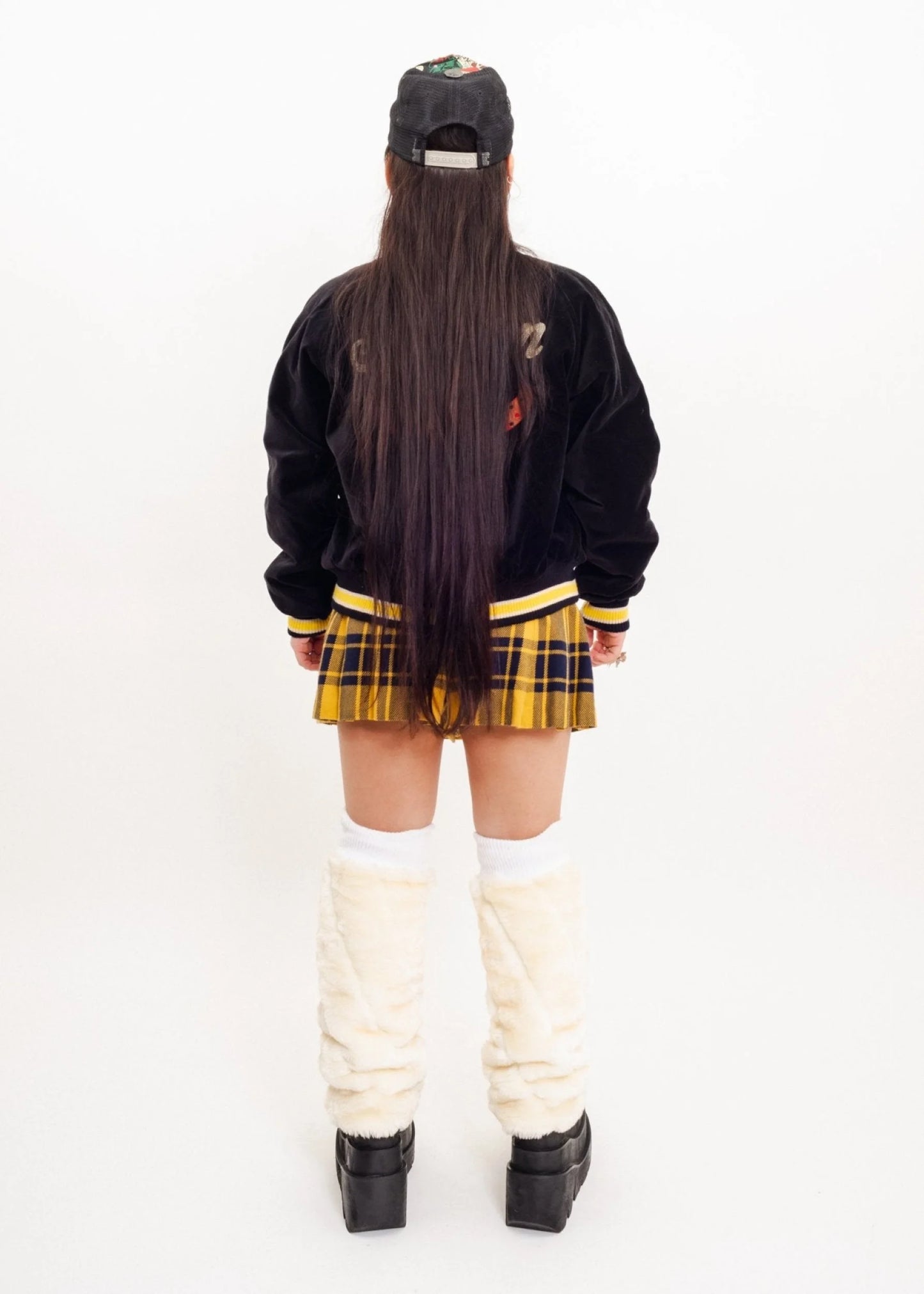 Burberry London Blue Label Tartan Pleated Wool Skort