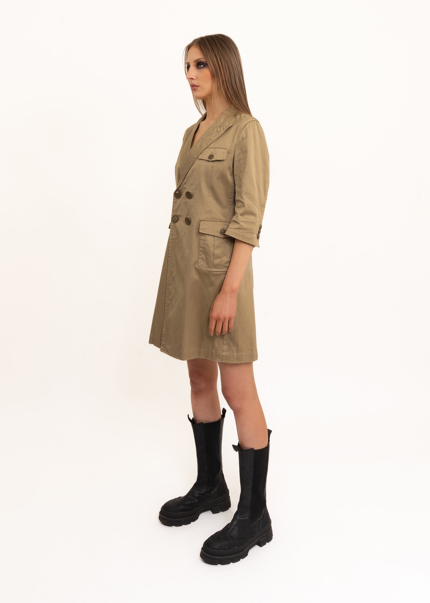 AD2010 trench coat shirt dress
