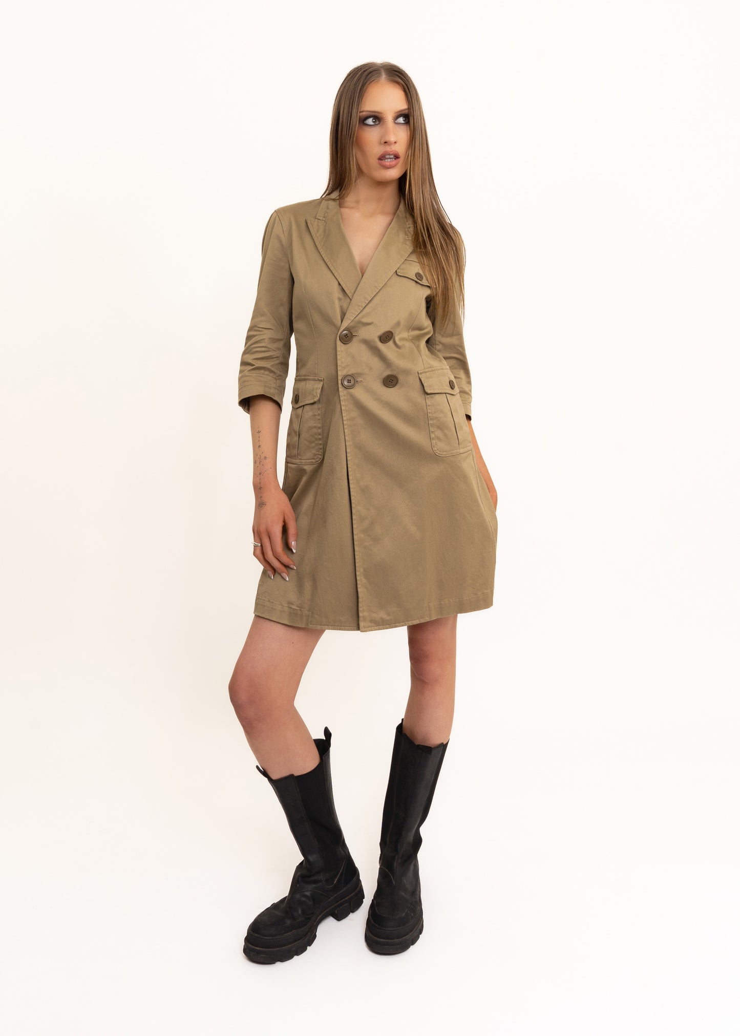 AD2010 trench coat shirt dress