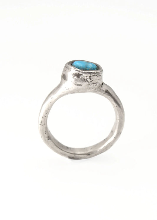 Screaming Jewellery Turquoise Blob Ring