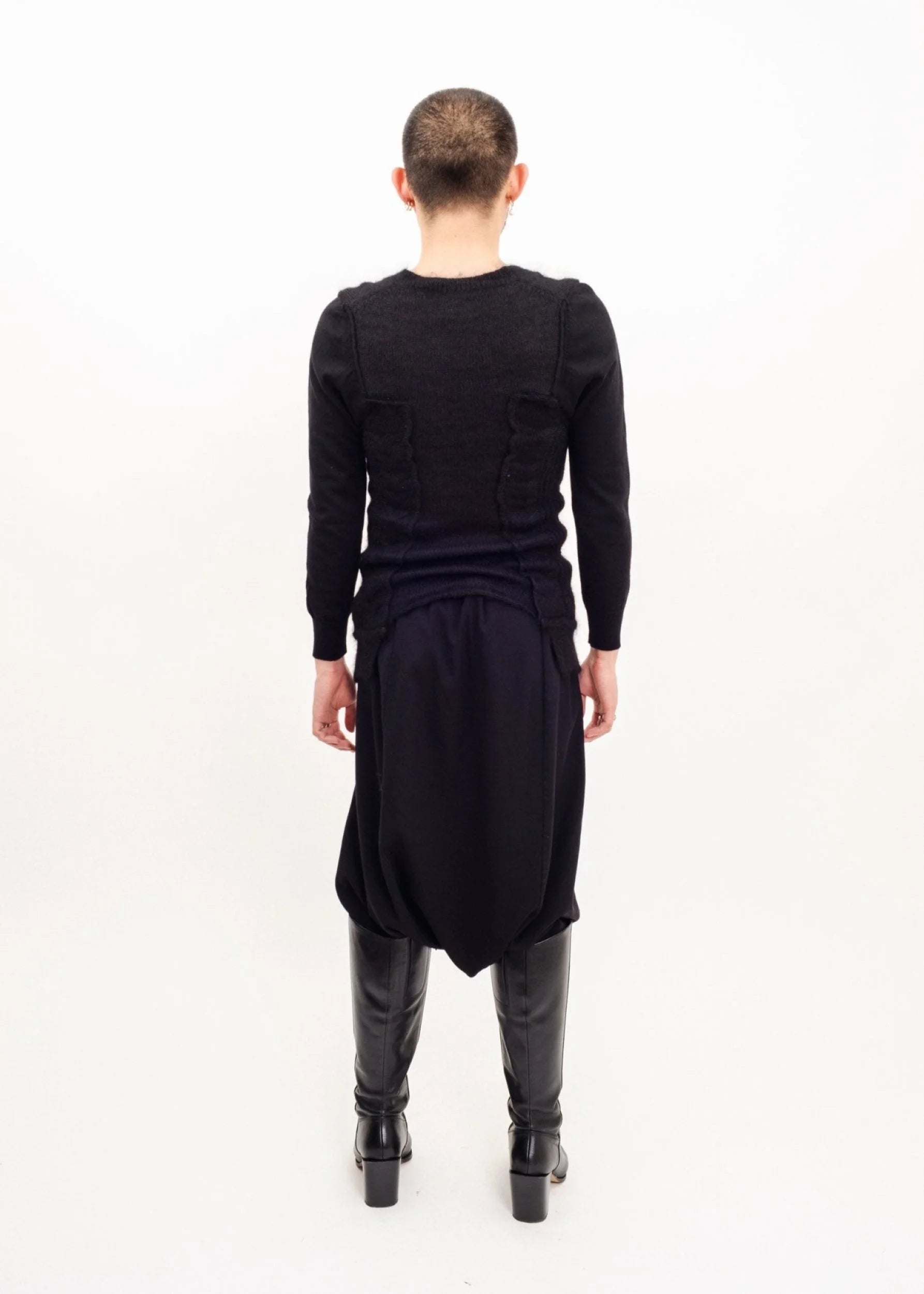 Junya Watanabe Comme des Garçons “Upside down” wool/ silk jumper