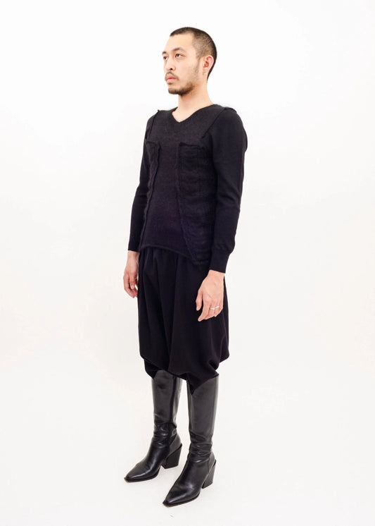 Junya Watanabe Comme des Garçons “Upside down” wool/ silk jumper