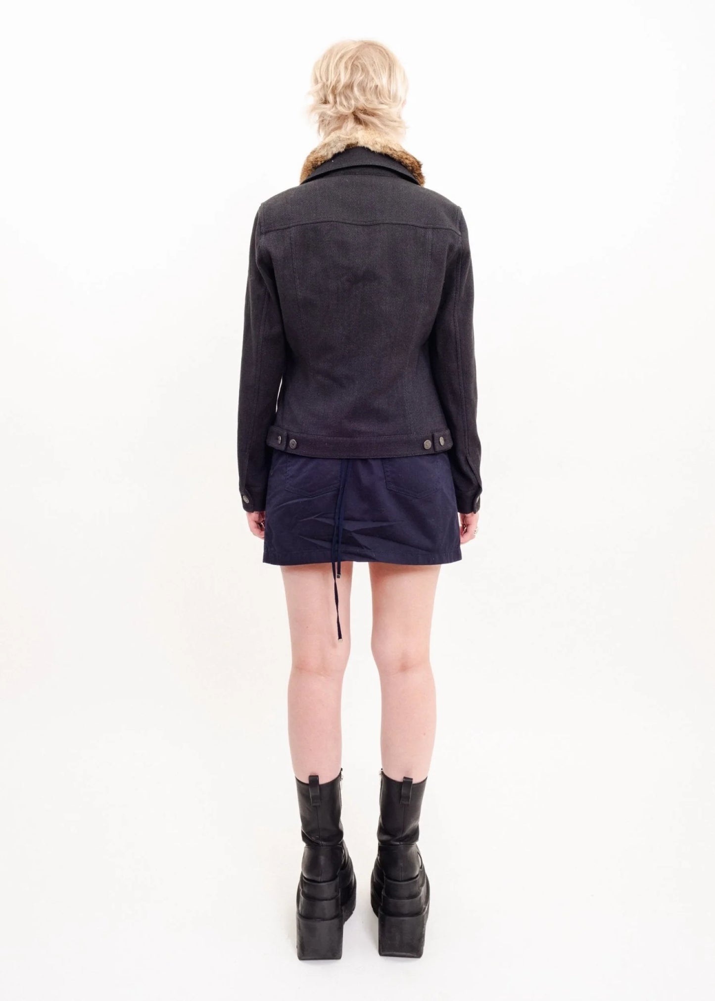 Lautreamont Utility jacket with removable fur lining