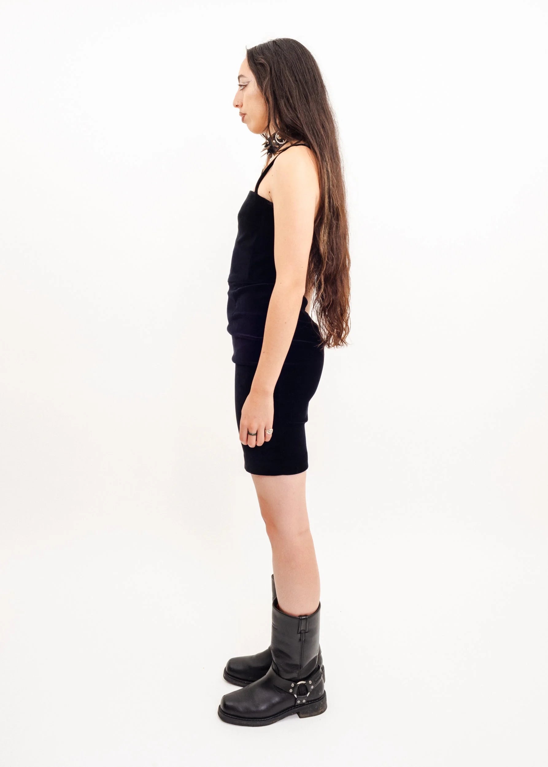 Moschino Cheap & Chic 90s vintage velvet mini dress