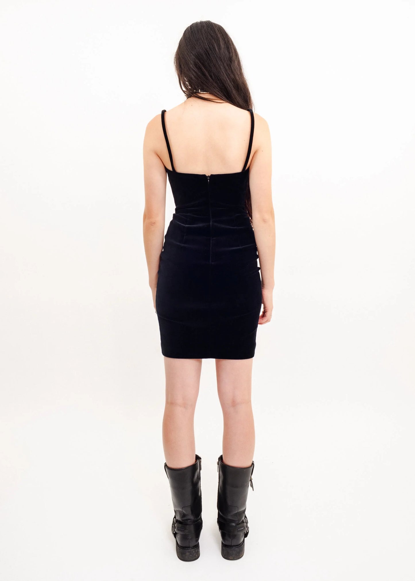 Moschino Cheap & Chic 90s vintage velvet mini dress