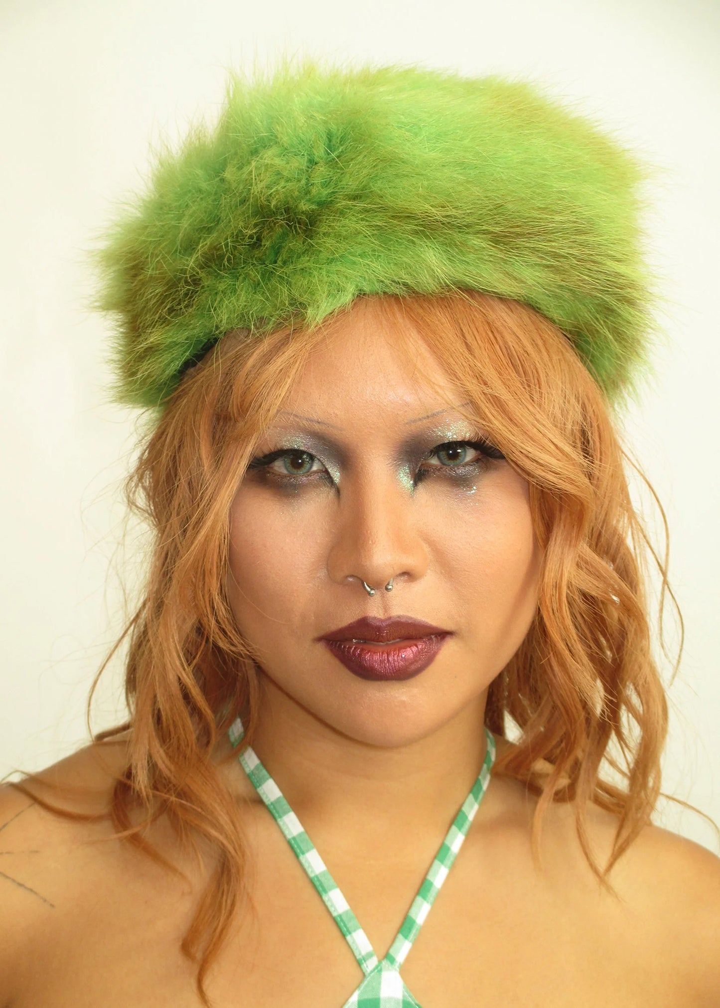 Styled by Synara Vintage fur hat