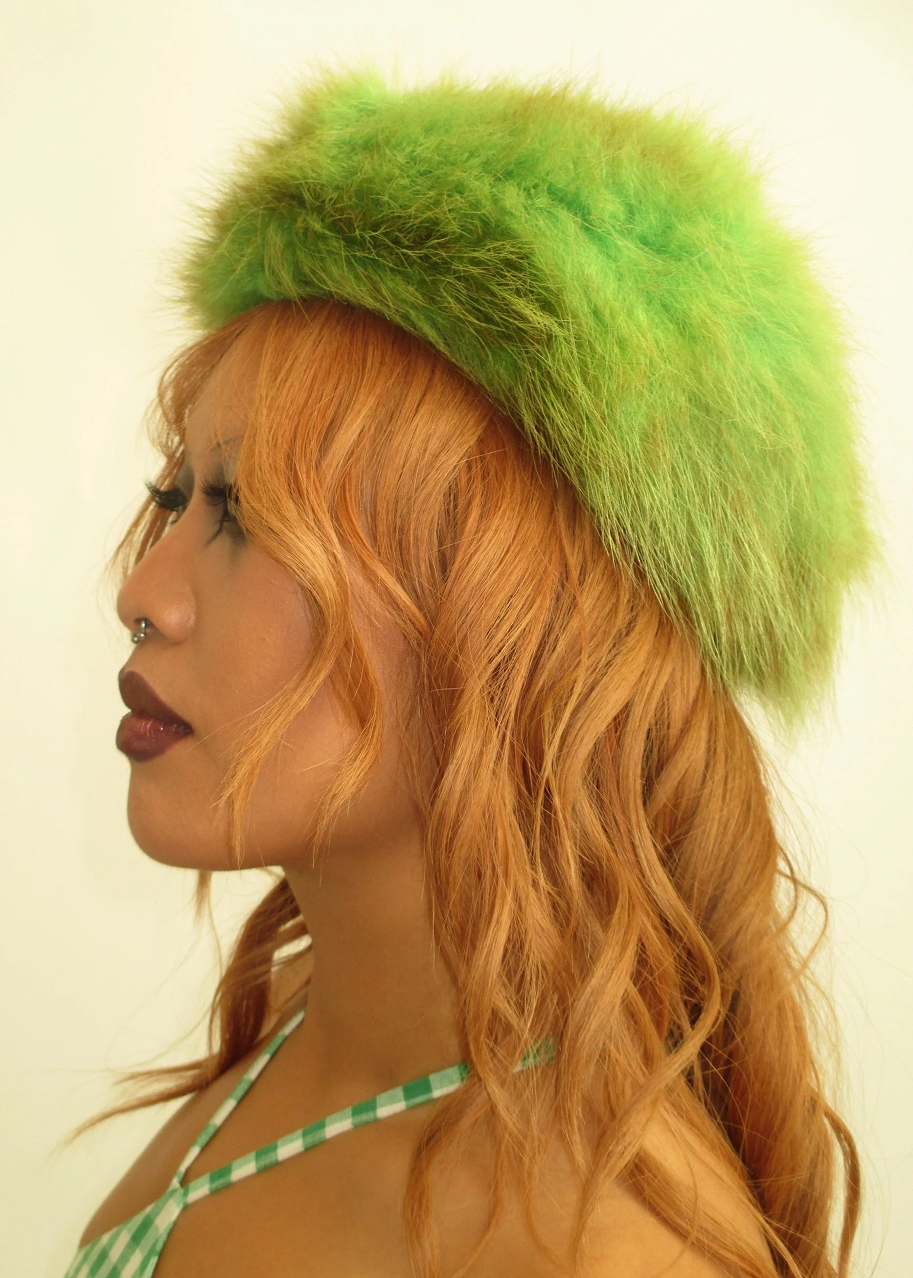 Styled by Synara Vintage fur hat