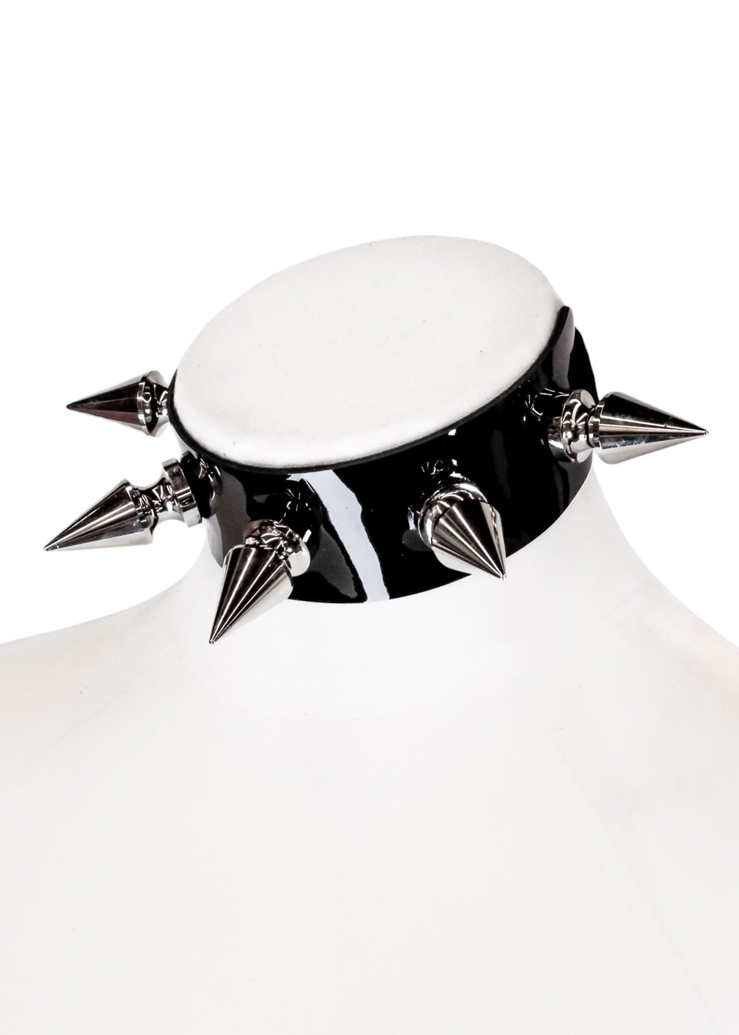Thorn Patent Spiked Choker- Black