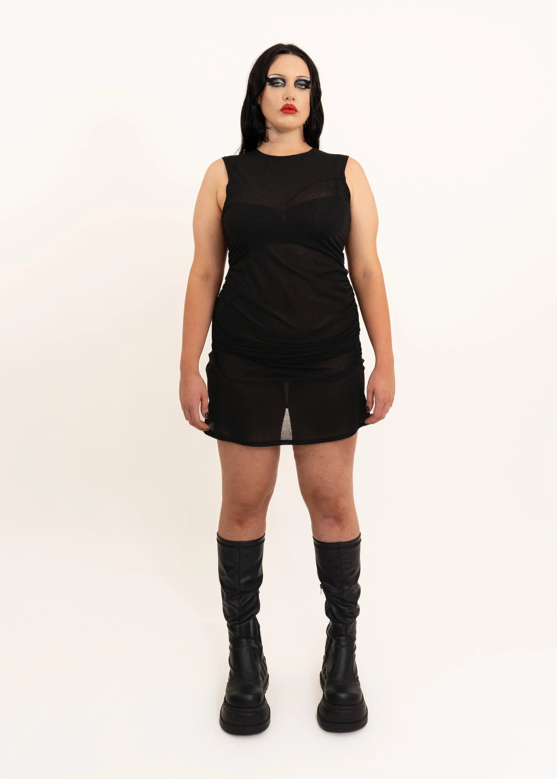 Daf Nimkovsky Wabi mini dress- black glitter *BB exclusive*