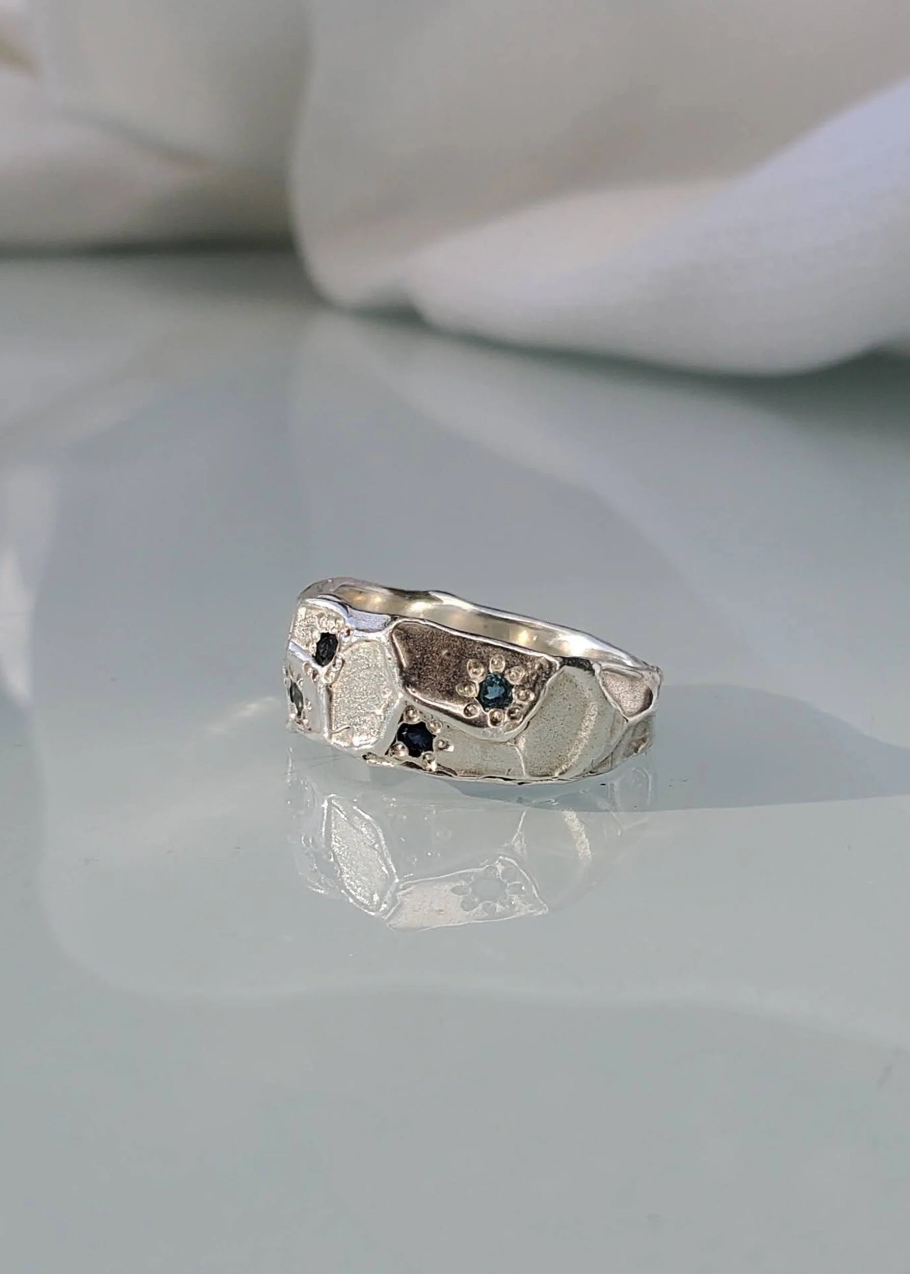 Mothmade Jewels Winter Boulder ring