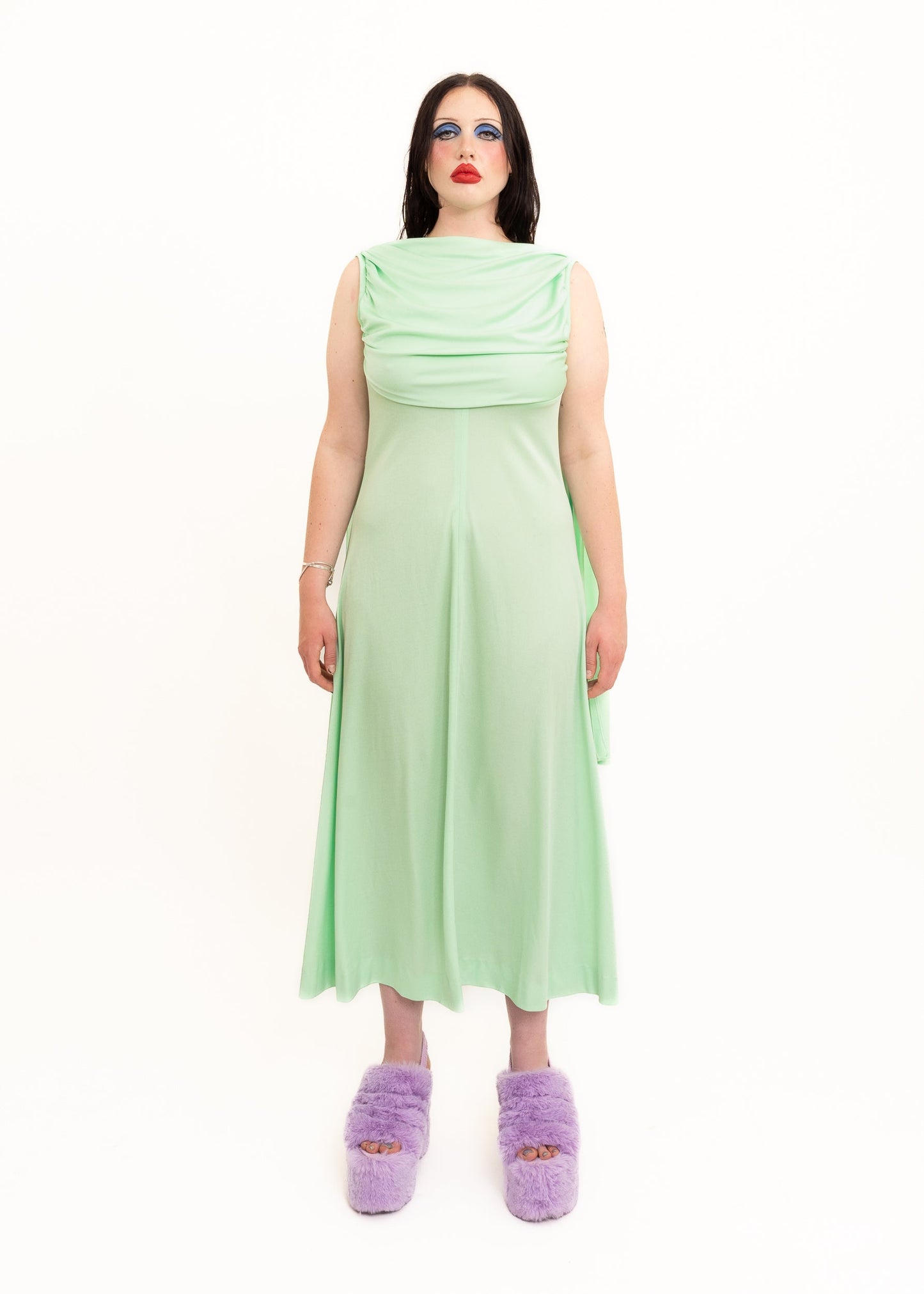 Estelle Rose 1960s vintage dress with cape Bizarre Bazaar