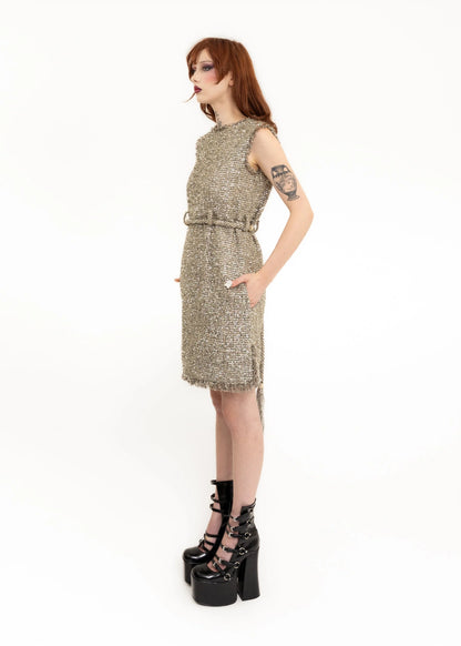 Chanel 2018 Cruise Collection runway metallic tweed mini