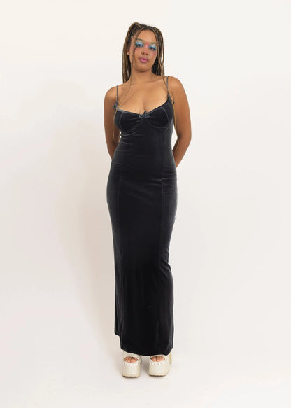 Gerry Shaw 90s velvet gown Bizarre Bazaar
