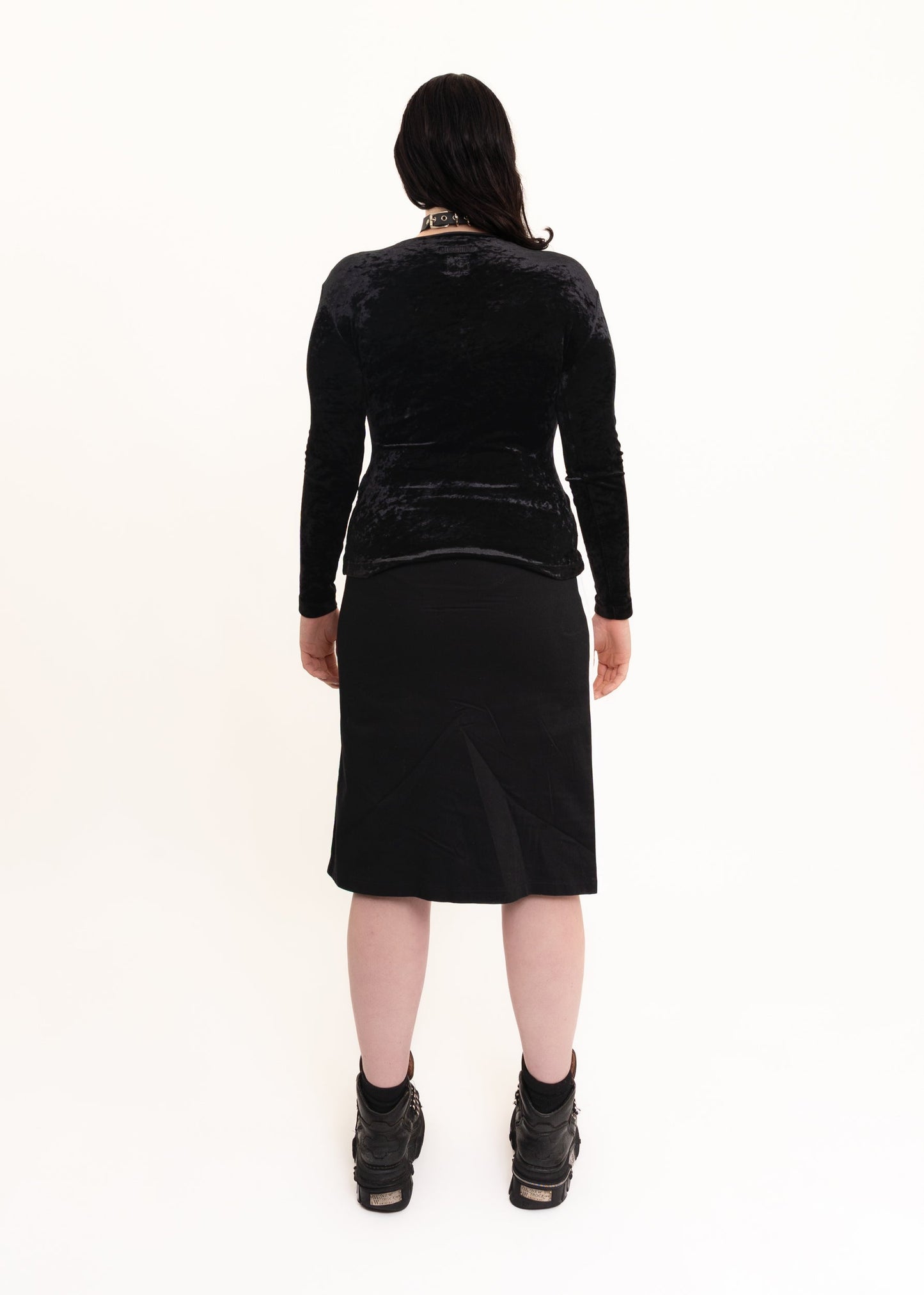 Virus 90s vintage graphic print midi skirt Bizarre Bazaar