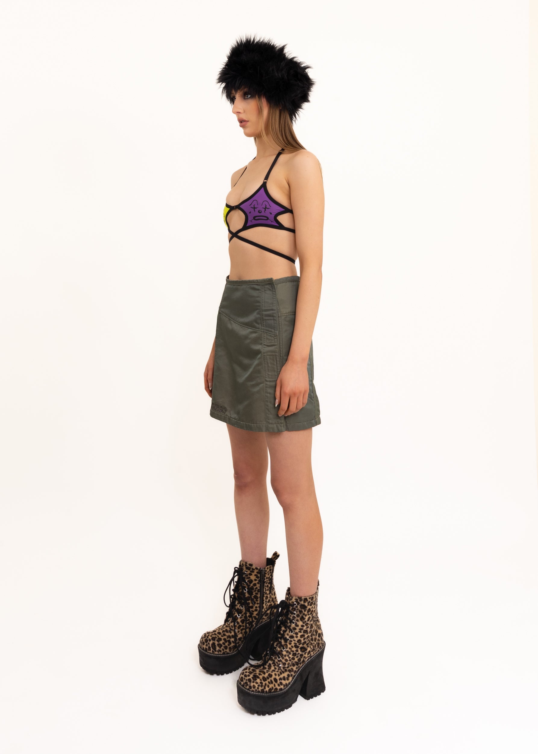 Hysteric Glamour 90s vintage nylon cargo wrap skirt Bizarre Bazaar
