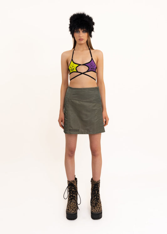 Hysteric Glamour 90s vintage nylon cargo wrap skirt Bizarre Bazaar