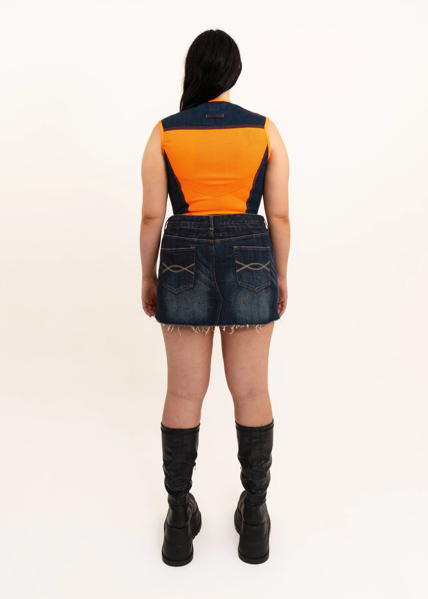 Gaultier Jean’s 90s vintage panelled denim corset