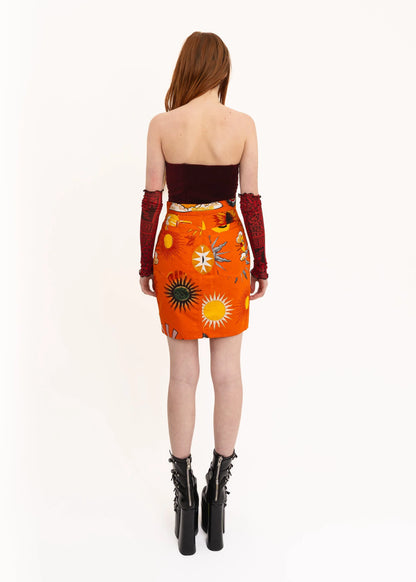 Moschino Jeans 90s vintage sun print skirt