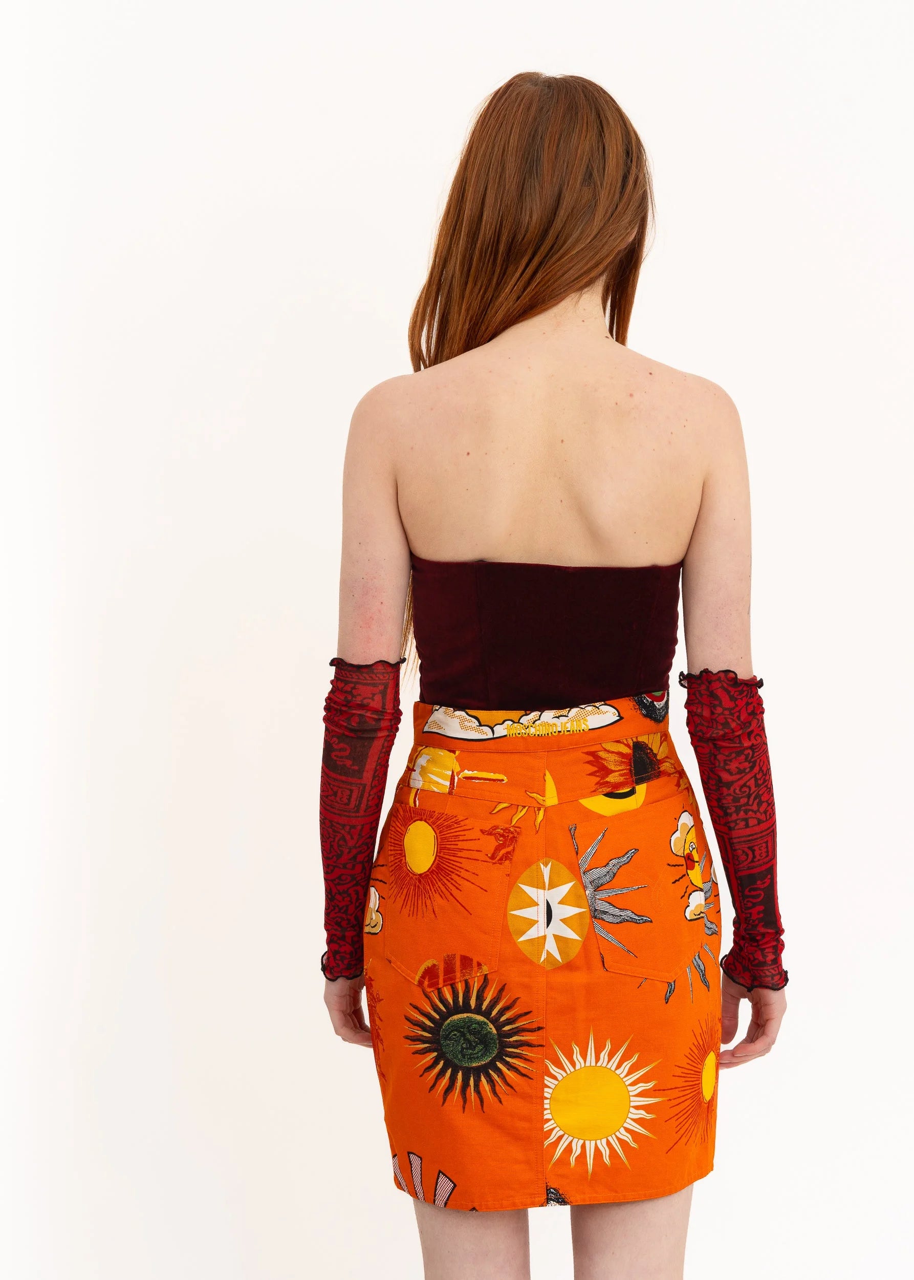 Moschino Jeans 90s vintage sun print skirt