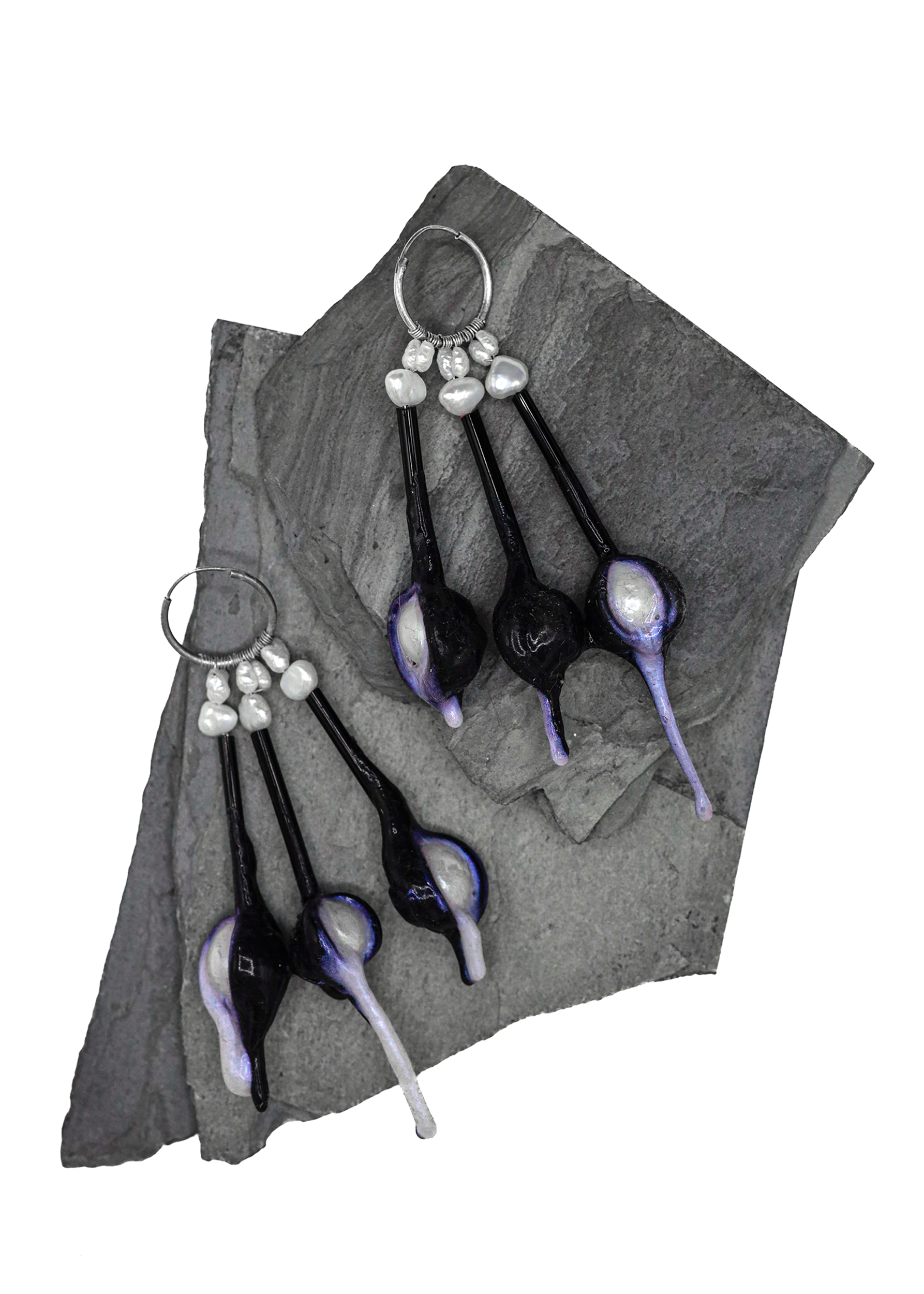 Burnished Jewellery Tar Goo Earrings