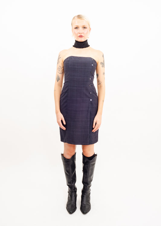 Strapless structured dress