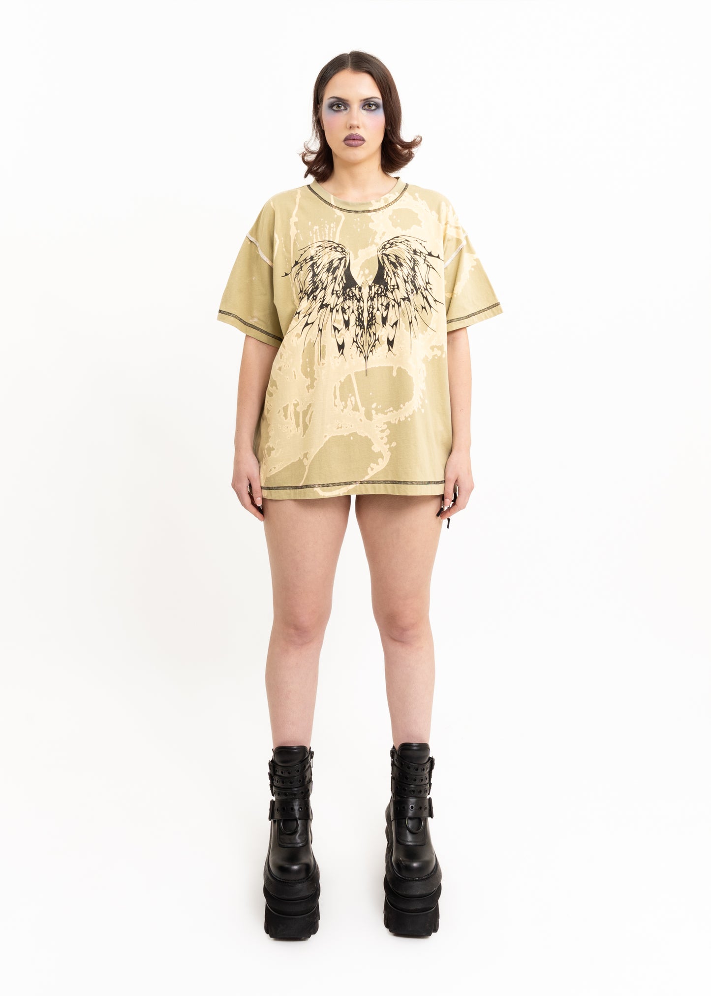 Anahera T-shirt- Matcha Bleach