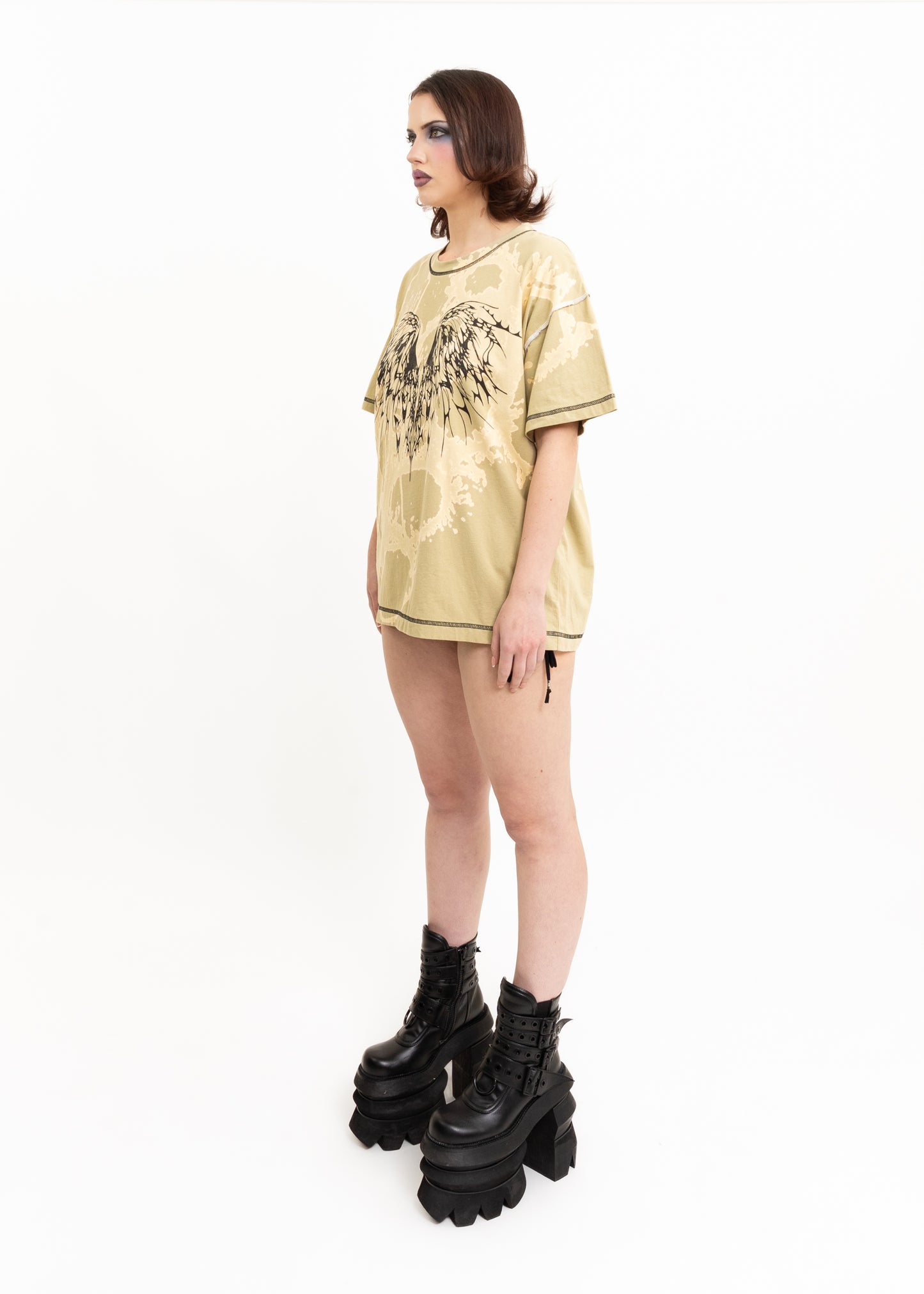 Anahera T-shirt- Matcha Bleach