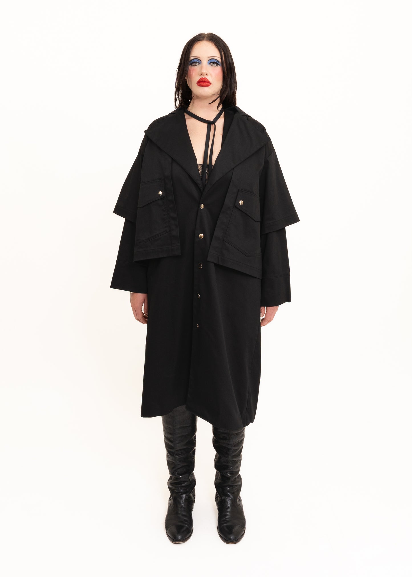 Basalt Layered Trench Coat